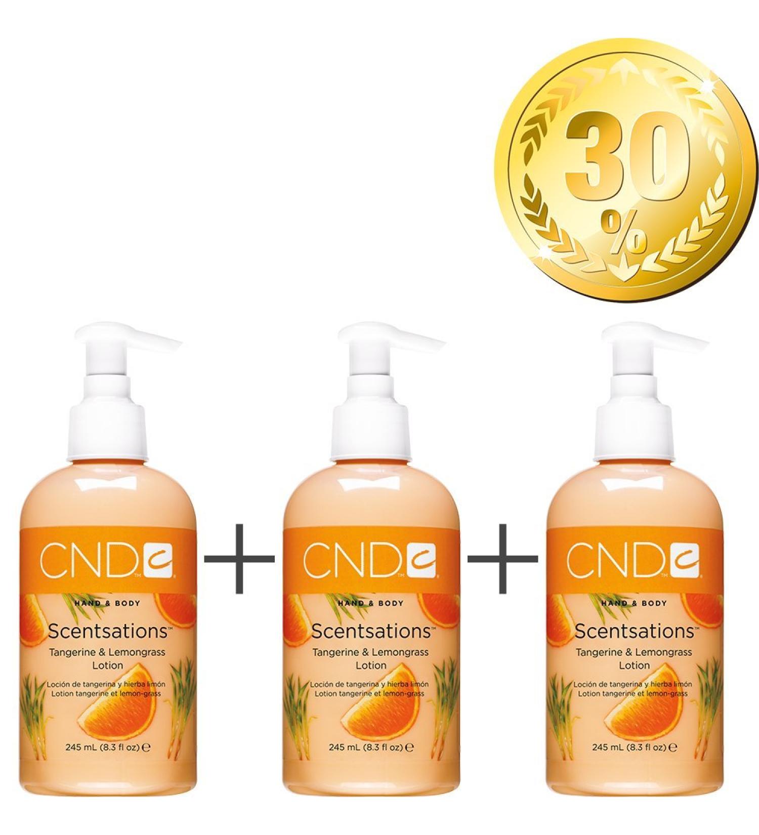 CND Scentsations Mandarin & Lemongrass 245 ml - 3 pack - 30% discount - Hand and body lotion