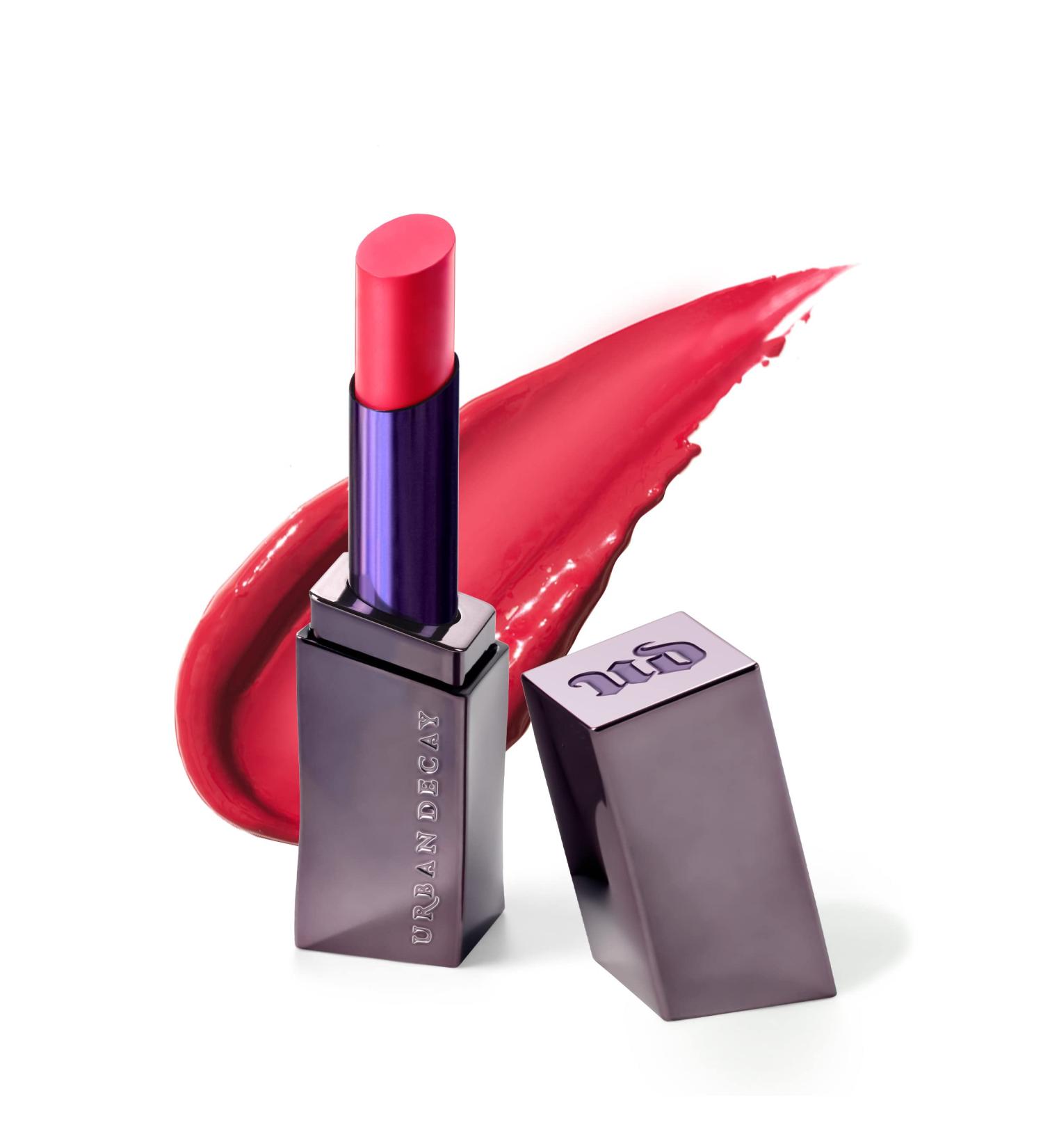 URBAN DECAY Vice Hydrating Lipstick - Longwearing Moisturizing Lip Color - 35 Shades Available - 0.11 Oz - The 405 (Sheer Bright Cherry Red) - Buy Online on SooperMarket.com