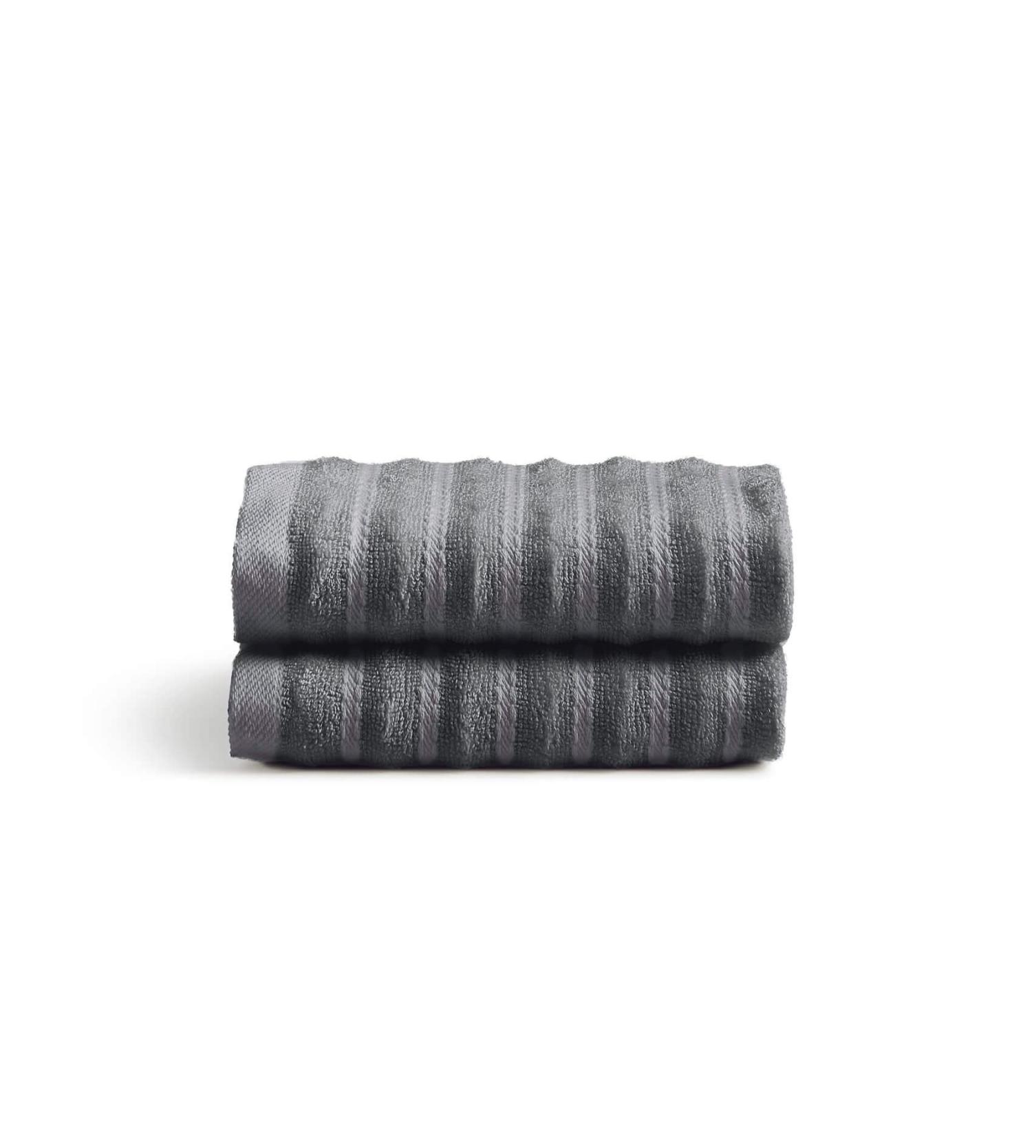 Luxury Bamboo Blend Washcloth Set - Ultra Soft & Absorbent - 2-Pack Grey - Cosy House Collection - Buy Online on SooperMarket.com