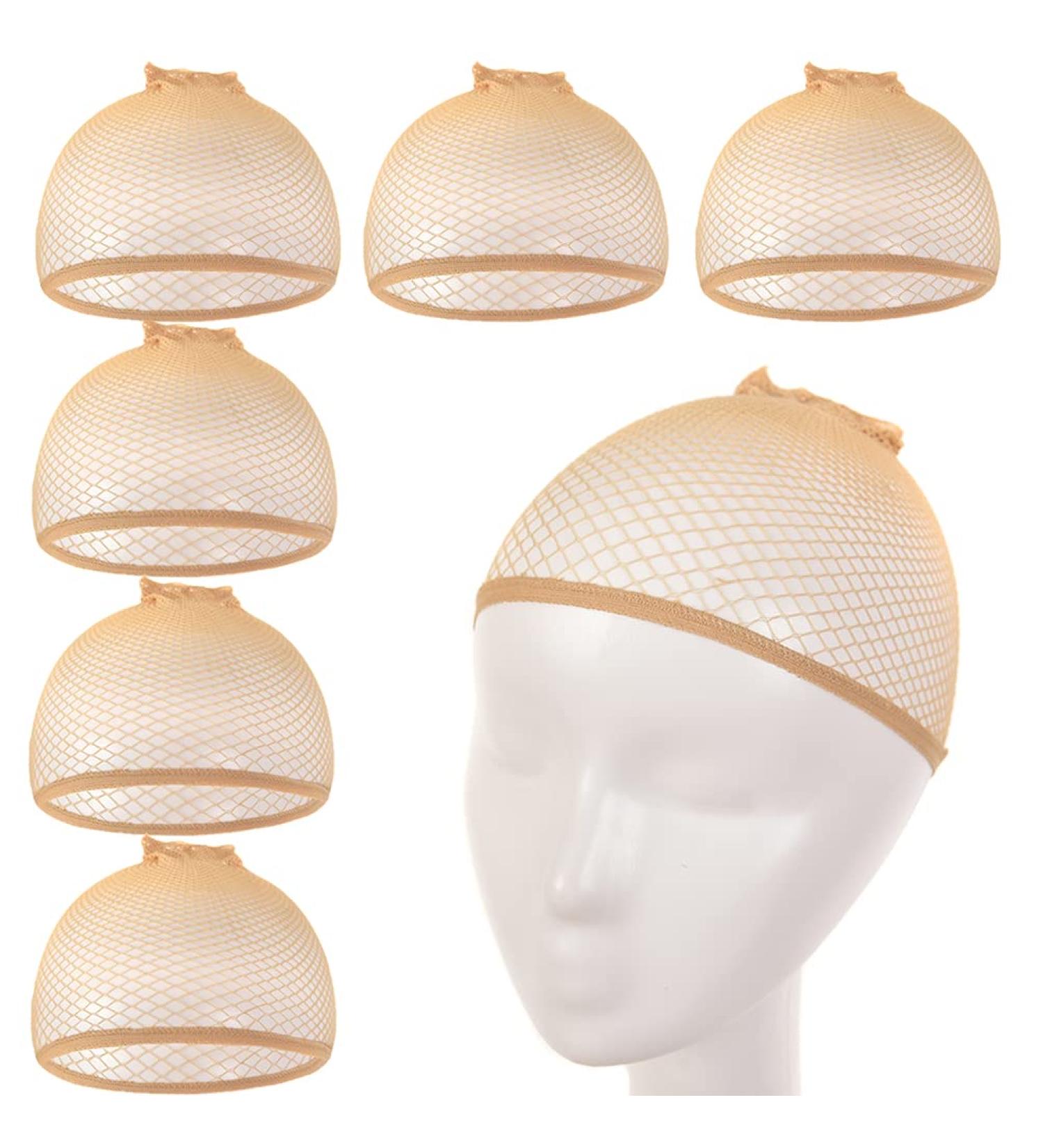 Nude Mesh Wig Cap Set - 6 Pcs Nylon Hair Net for Women's Wigs - Buy Online on SooperMarket.com