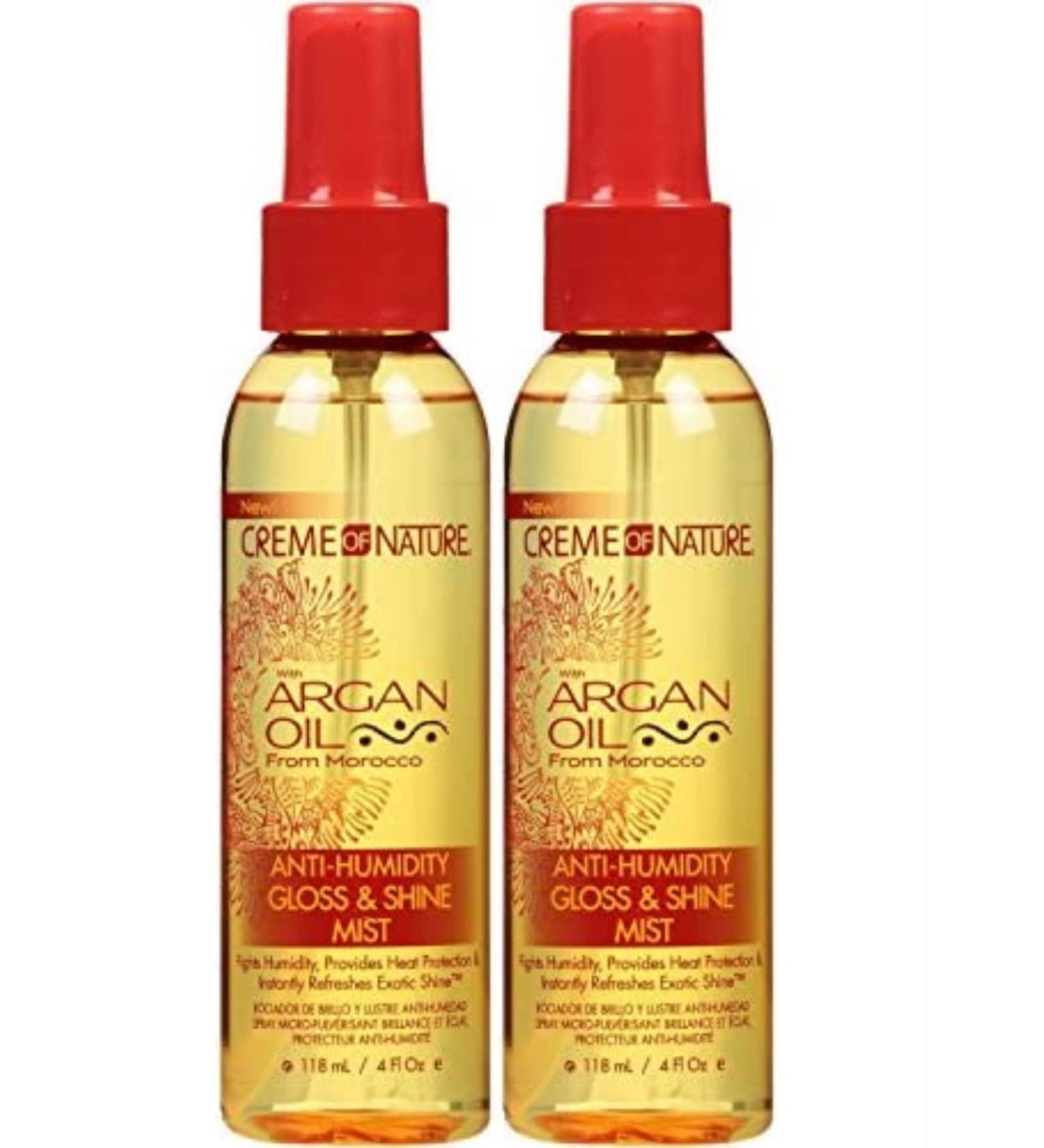 Cream of Nature Argan Oil Anti-Humid. Gloss&Shine Mist 118 ml 2 Pieces - Buy Online on SooperMarket.com