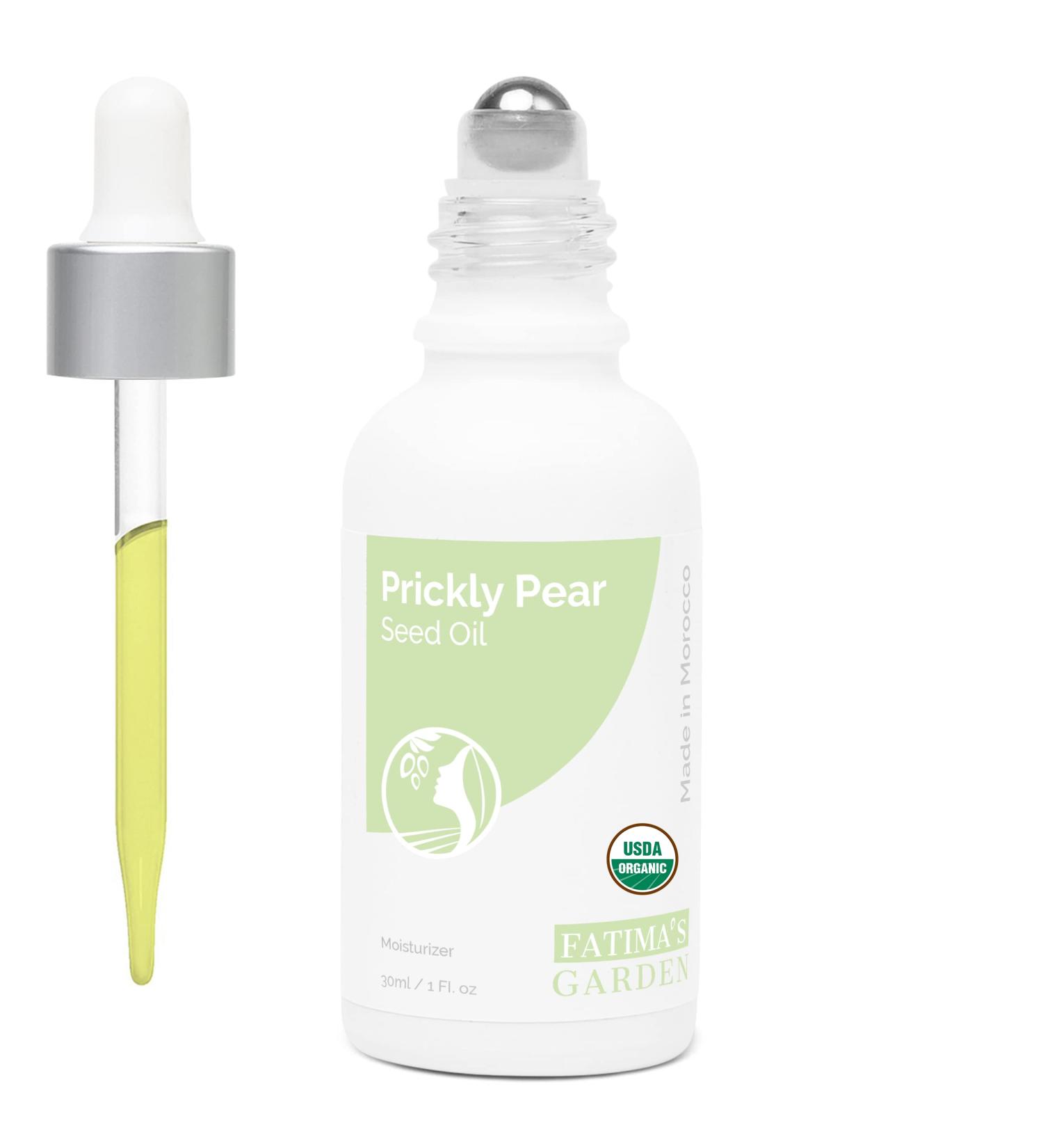Fatima's Garden Prickly Pear Seed Oil USDA Ecocert Certified Organic Moroccan Anti-aging Moisturizer for Face, Hair, Skin & Nails 1 Fl Oz - Buy Online on SooperMarket.com