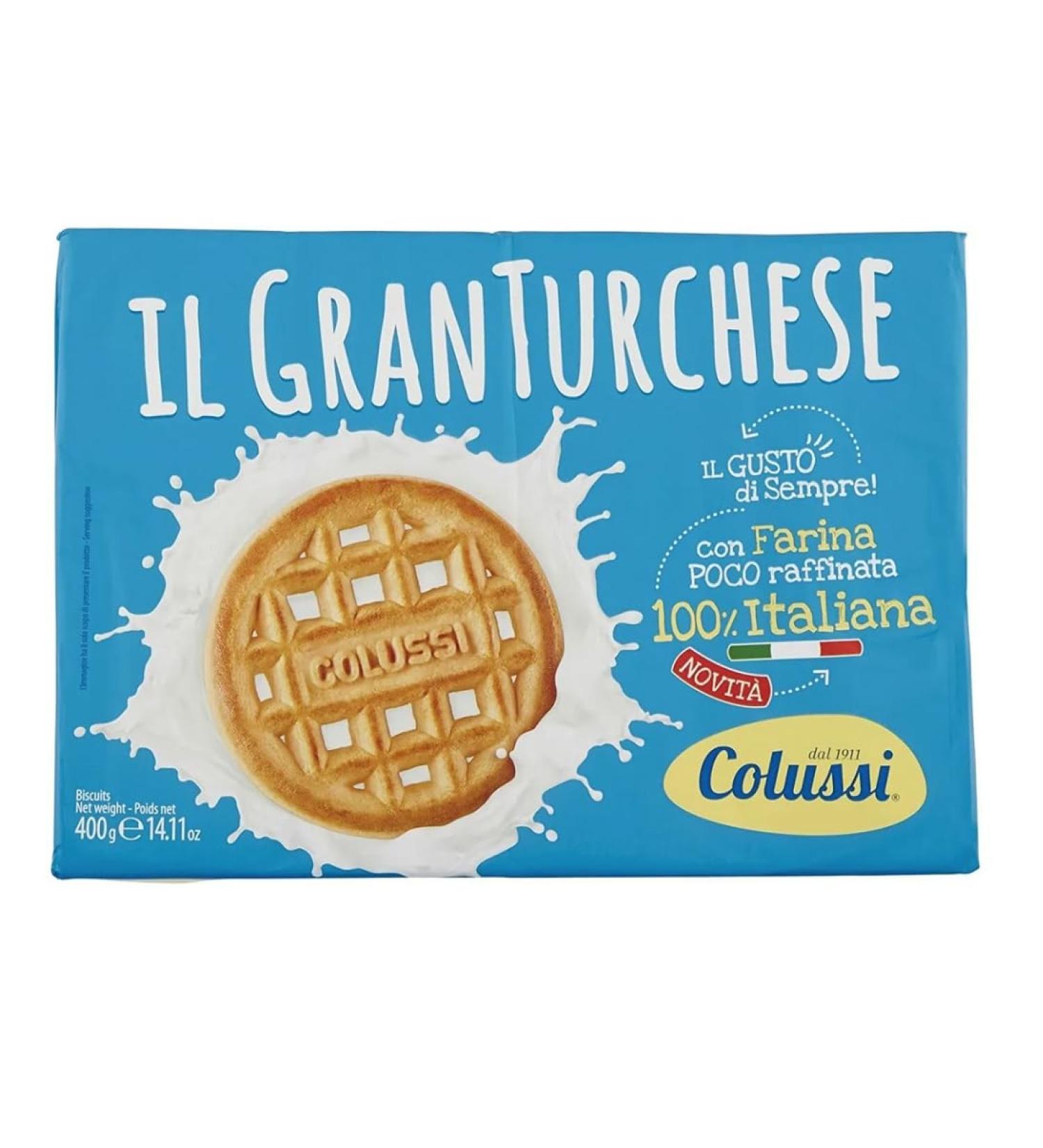 Colussi Gran Turchese Shortbread biscuits 400g - Pack of 3
