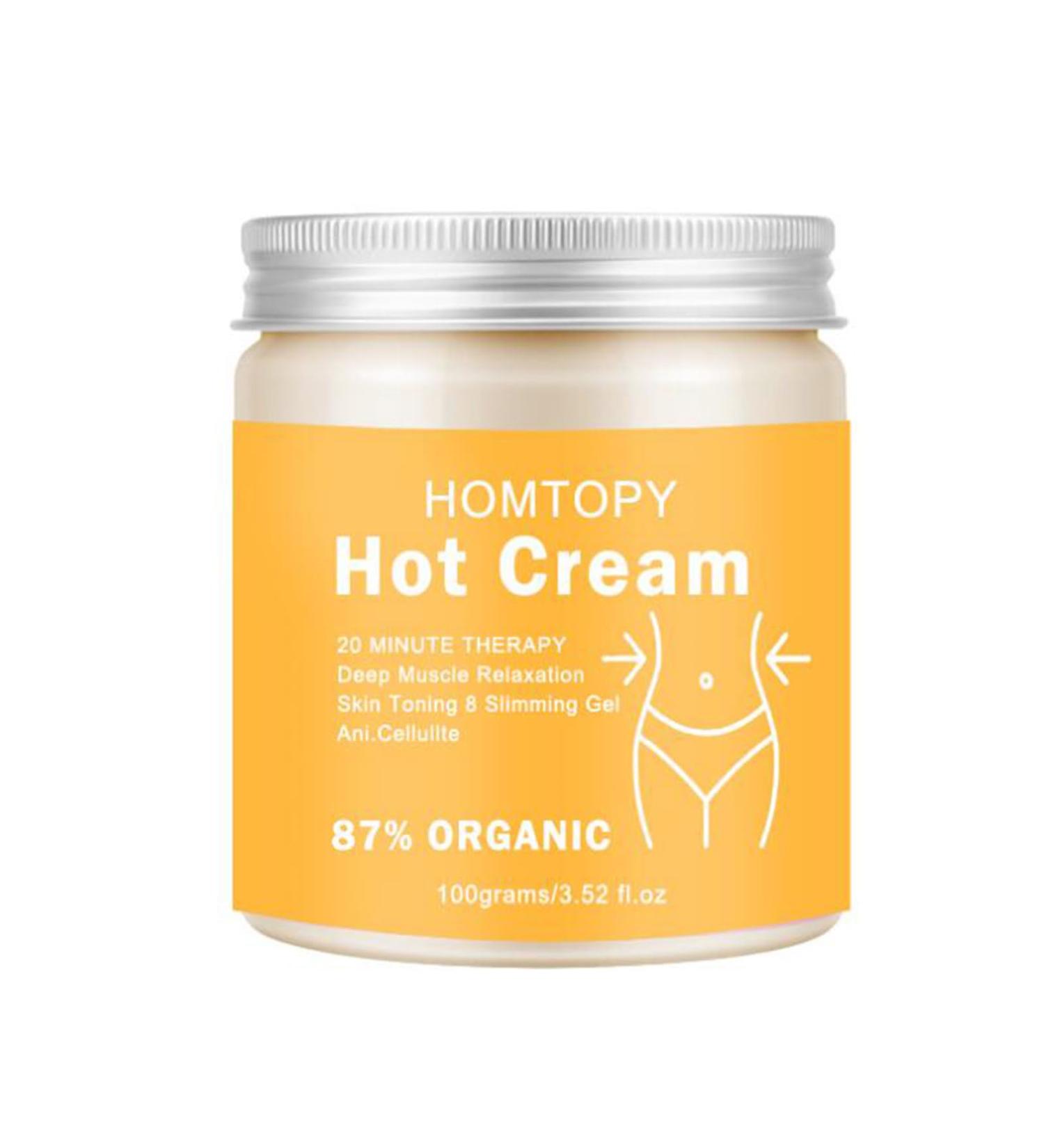 Hot Cream Cellulite & Fat Burner - Body Slimming Cream for Weight Loss & Belly Fat | Anti-Cellulite Body Wrap - 100g - Buy Online on SooperMarket.com