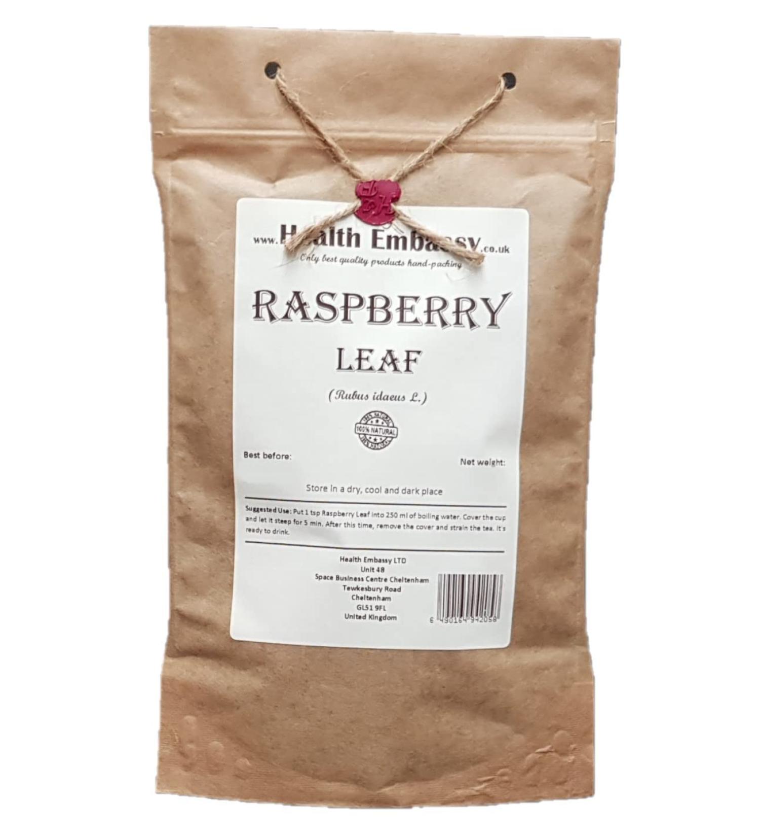 Health Embassy Raspberry Leaf Tea | Rubus Idaeus L | Feuille de Framboisier Tisane 50g - Buy Online on SooperMarket.com