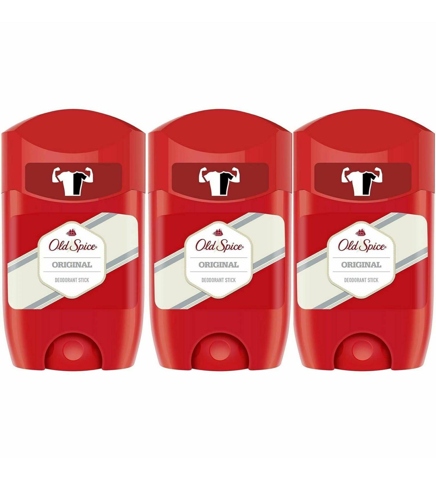 THREE PACKS of Old Spice Original Deodorant/Stick 50 ml (Pack of 3) - Buy Online on SooperMarket.com