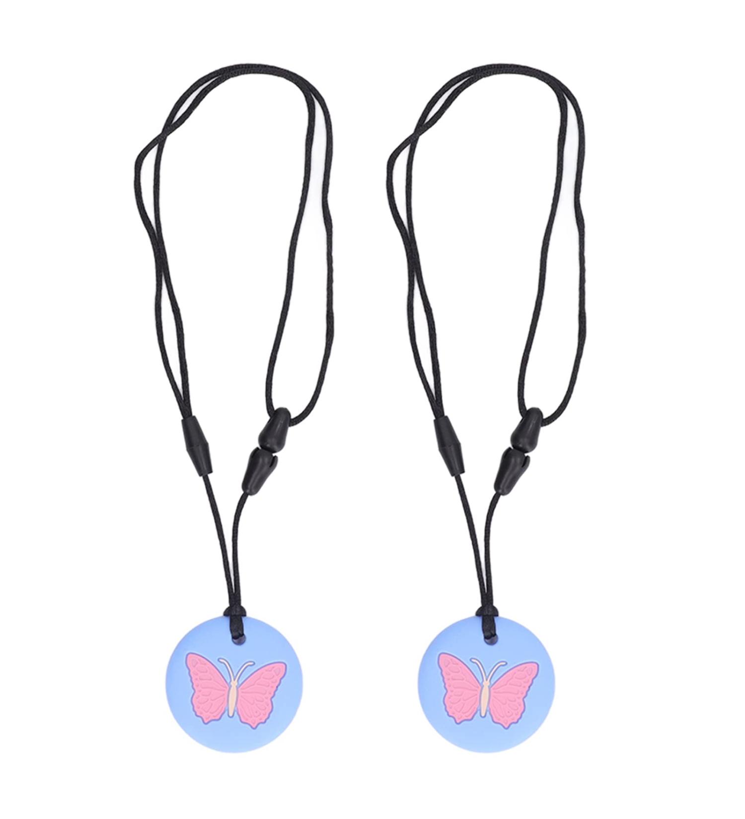 Buy Chew Collar - Easy to Clean Portable Sensory Chew Collar (Sky Blue) - 2 Pcs for Healthy Growth | International Shipping - Buy Online on SooperMarket.com