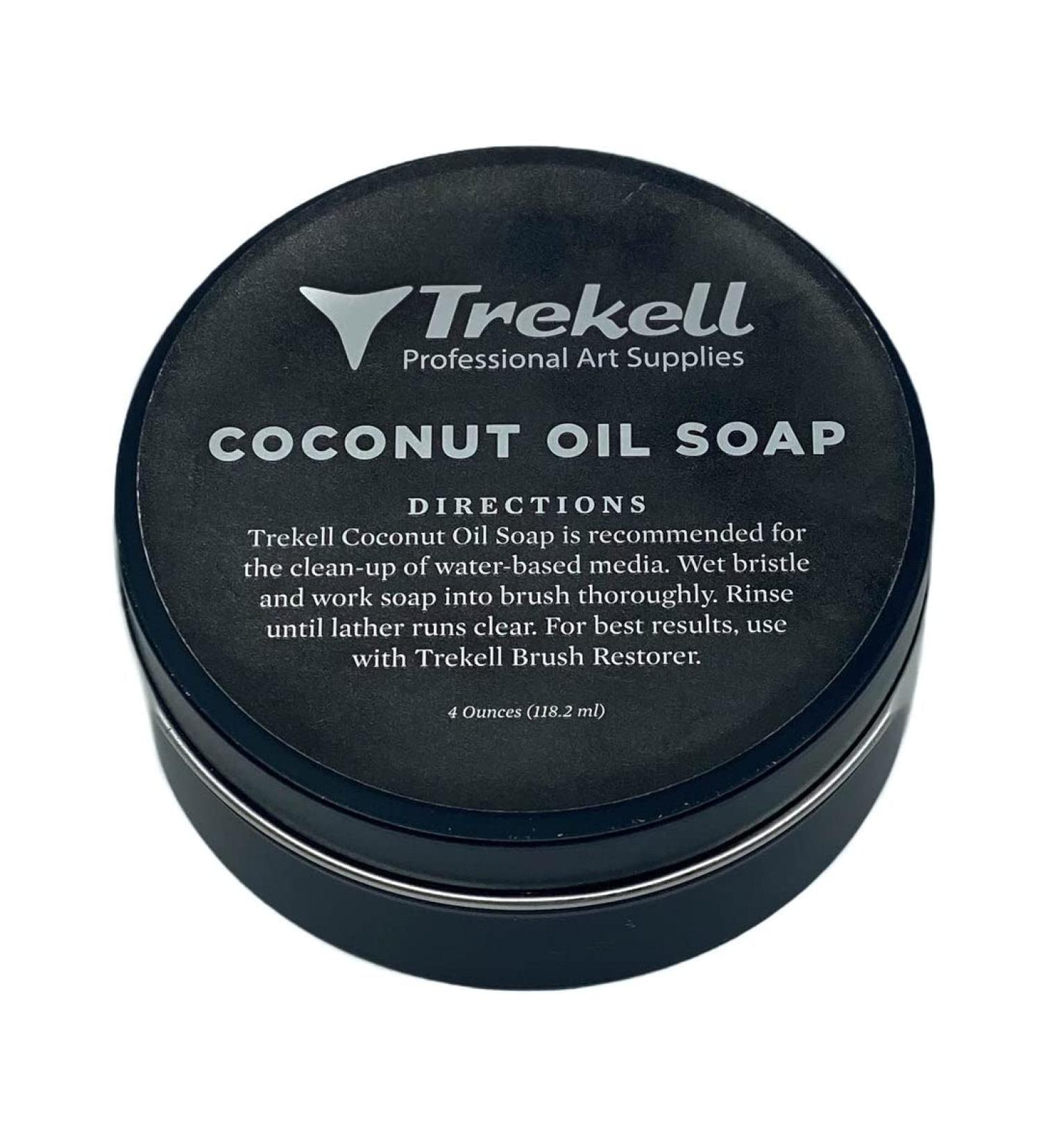 Trekell Coconut Oil Paint Brush Cleaner - 4 oz | Watercolor & Acrylic Artist Brush Soap - Buy Online on SooperMarket.com
