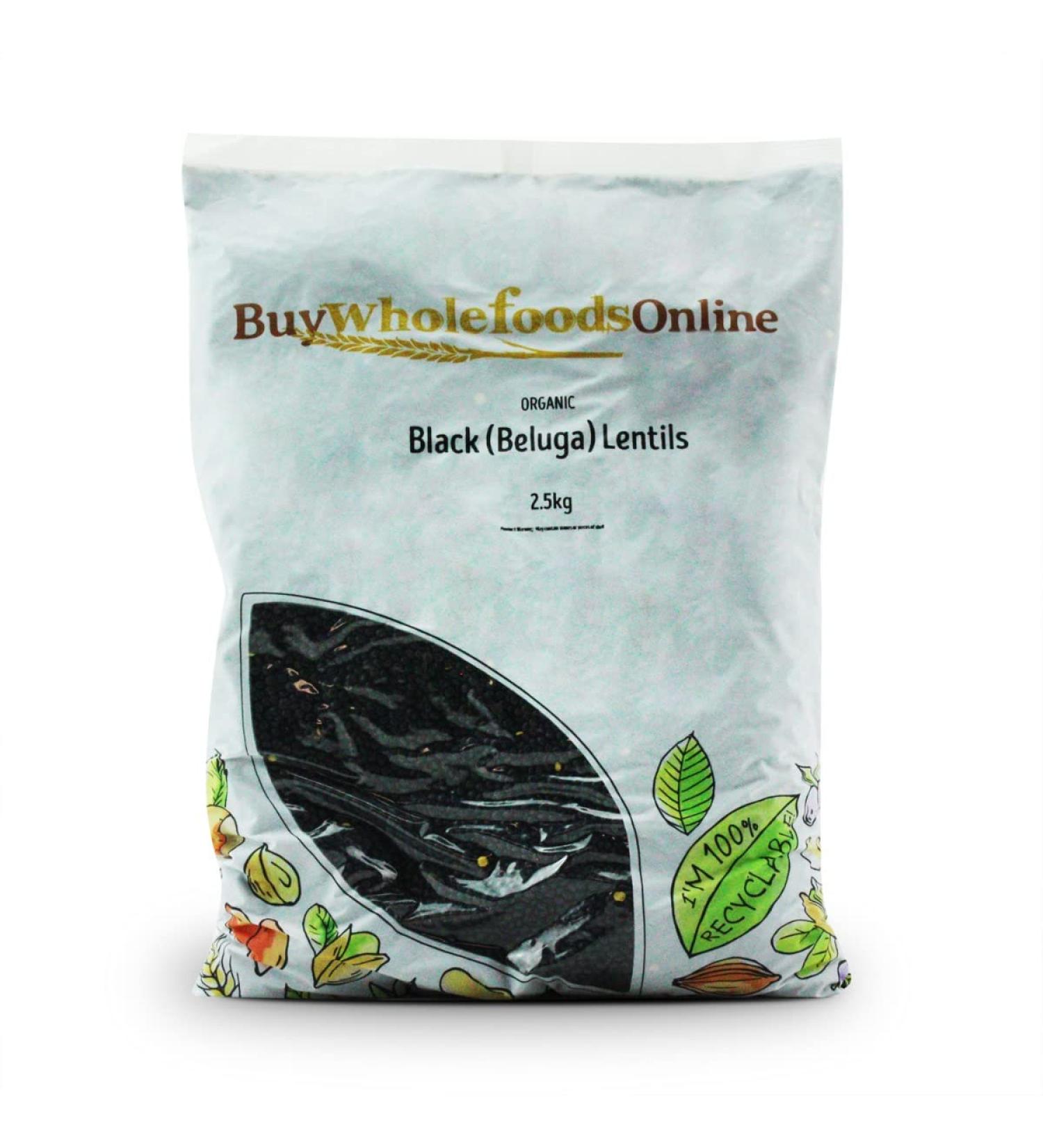 Organic Black (Beluga) Lentils 2.5kg (BWFO)