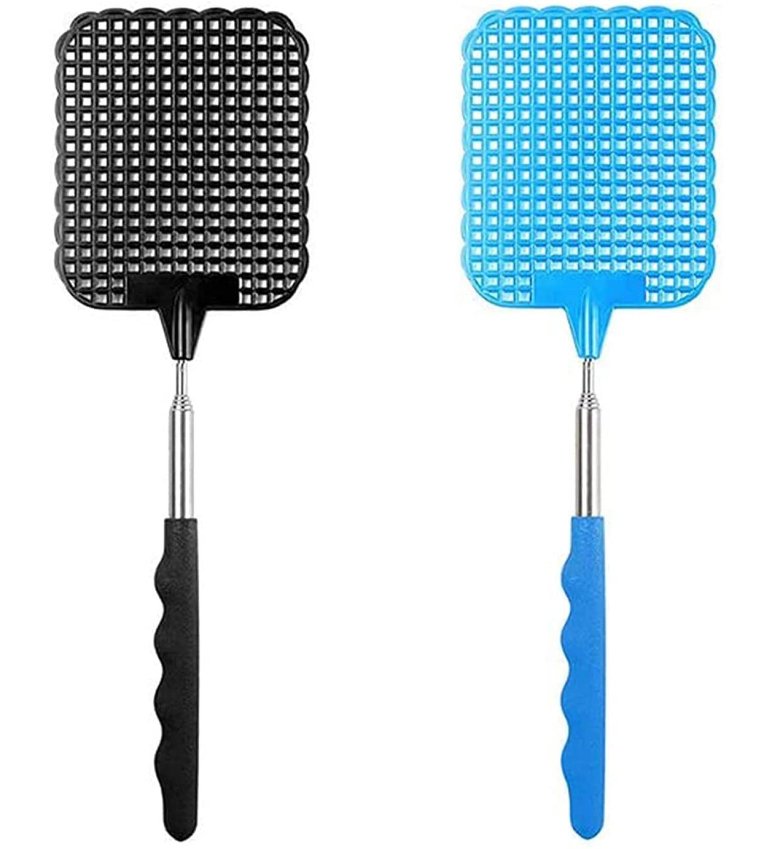 RPANLE 2-Piece Fly and Mosquito Control Set | Insect Catchers with Integrated Scraper | Effective Protection Against Flies & Insects (Black + Blue) - Buy Online on SooperMarket.com