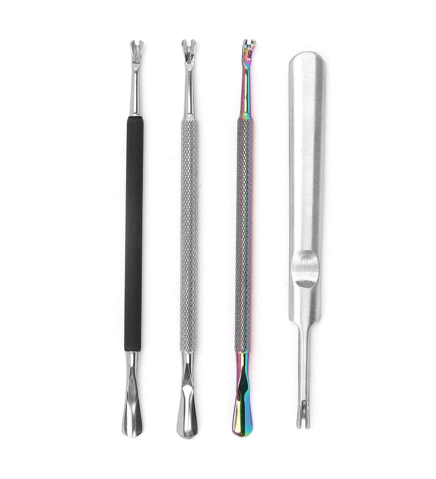 Nail Cleaner Tools Convenience Cuticle Pusher for Professional Salon Home Use for Dead Skin Remover Fork Cuticle Pusher - Buy Online on SooperMarket.com