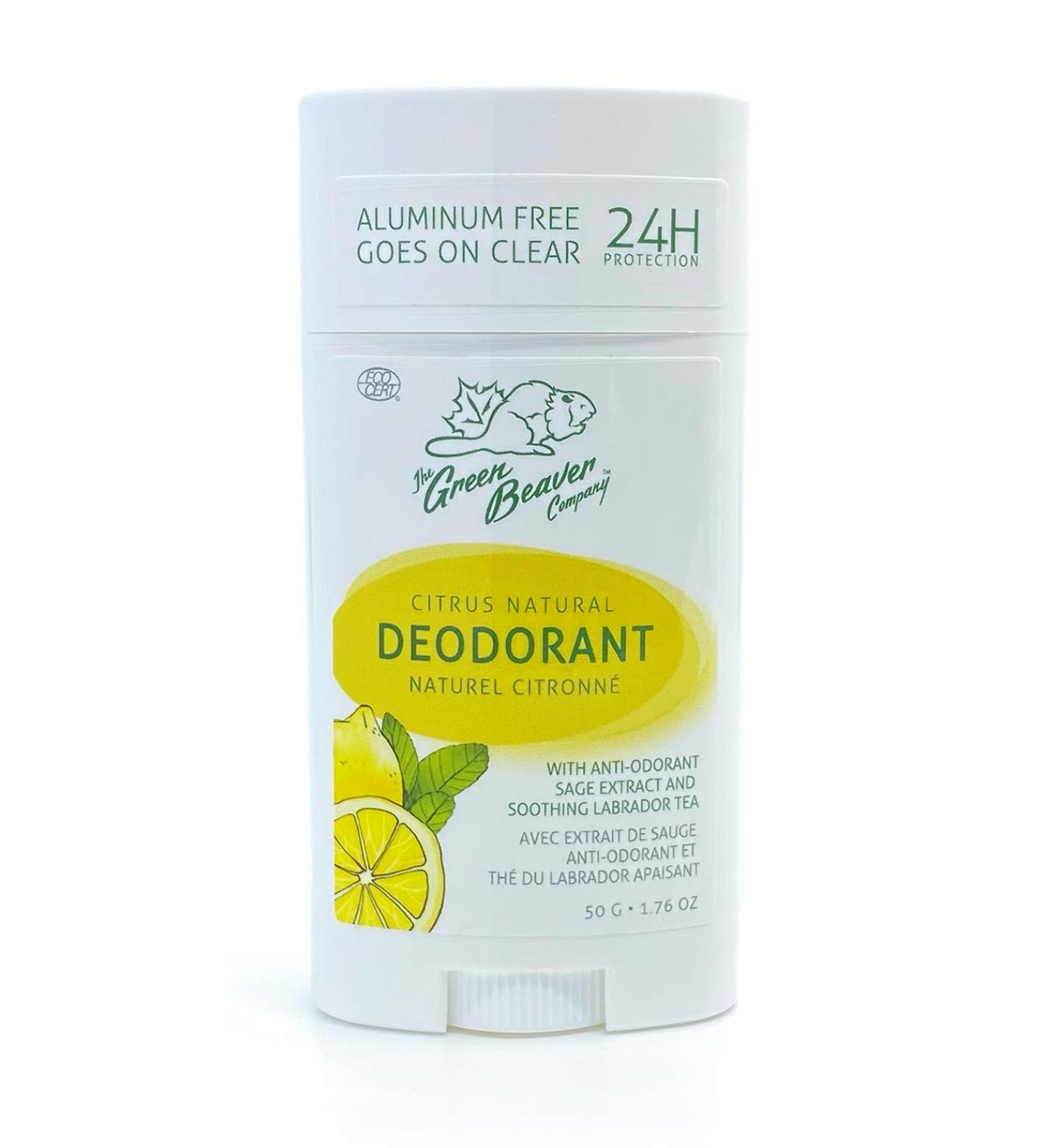 Green Beaver Citrus Natural Aluminum-Free Deodorant Stick 1.76 Oz - Buy Online on SooperMarket.com
