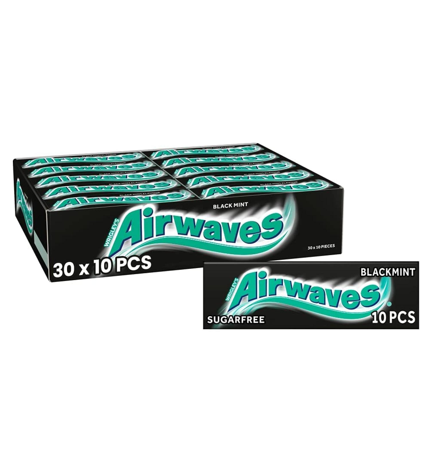 Wrigley's Airwaves Black Mint Chewing Gum (30 Packets (Full Box)) - Buy Online on SooperMarket.com