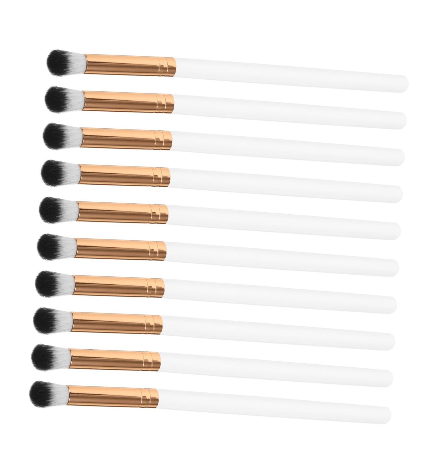 FOYTOKI 10pcs Precision Eyeshadow Brush Eye Shadow Makeup Brush Eye Makeup Kit Wooden Handle - Buy Online on SooperMarket.com