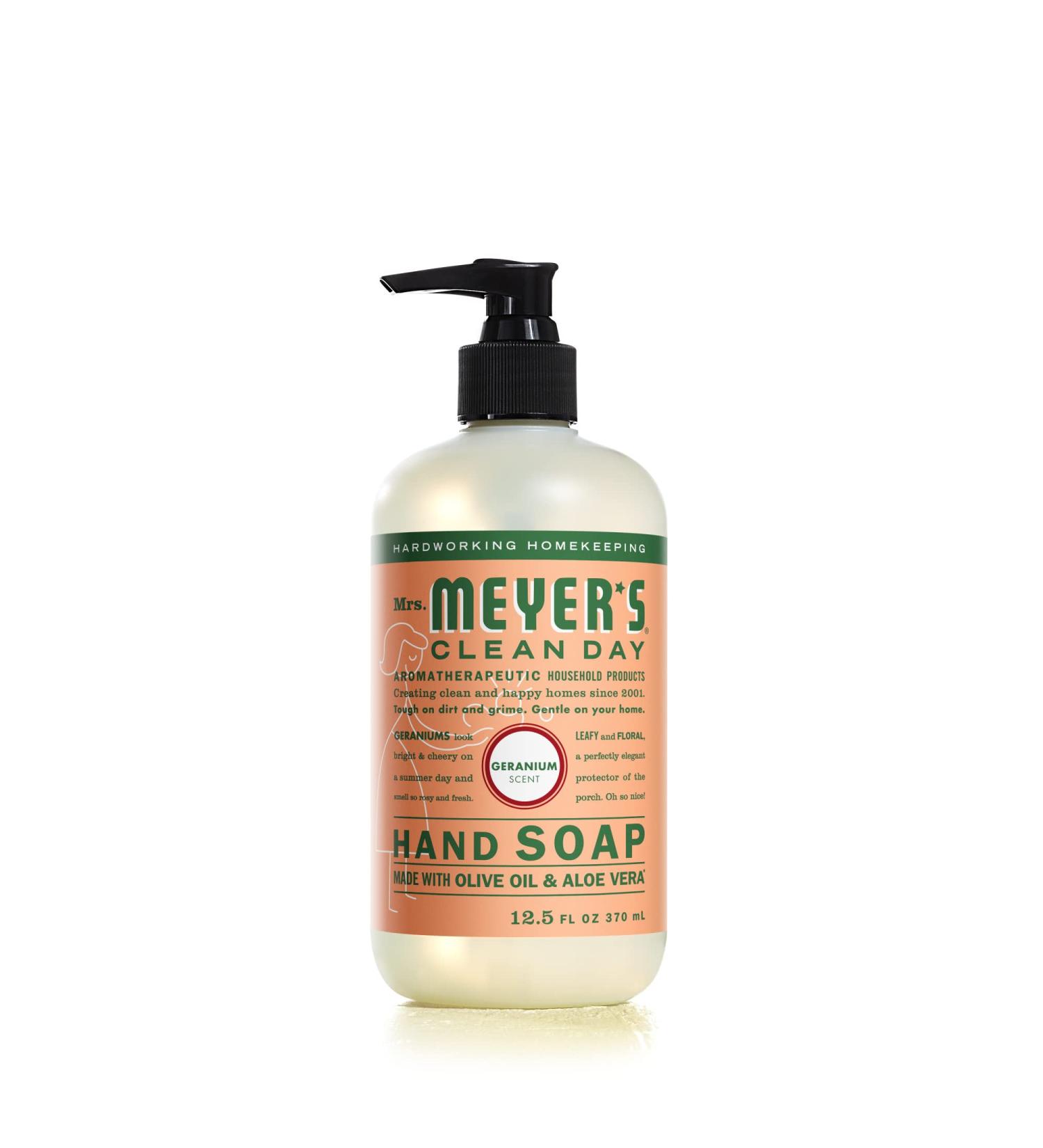 Buy MRS. MEYER'S CLEAN DAY Hand Soap - Essential Oils Biodegradable Geranium Scent 12.5 fl. oz | International Shipping Available - Buy Online on SooperMarket.com