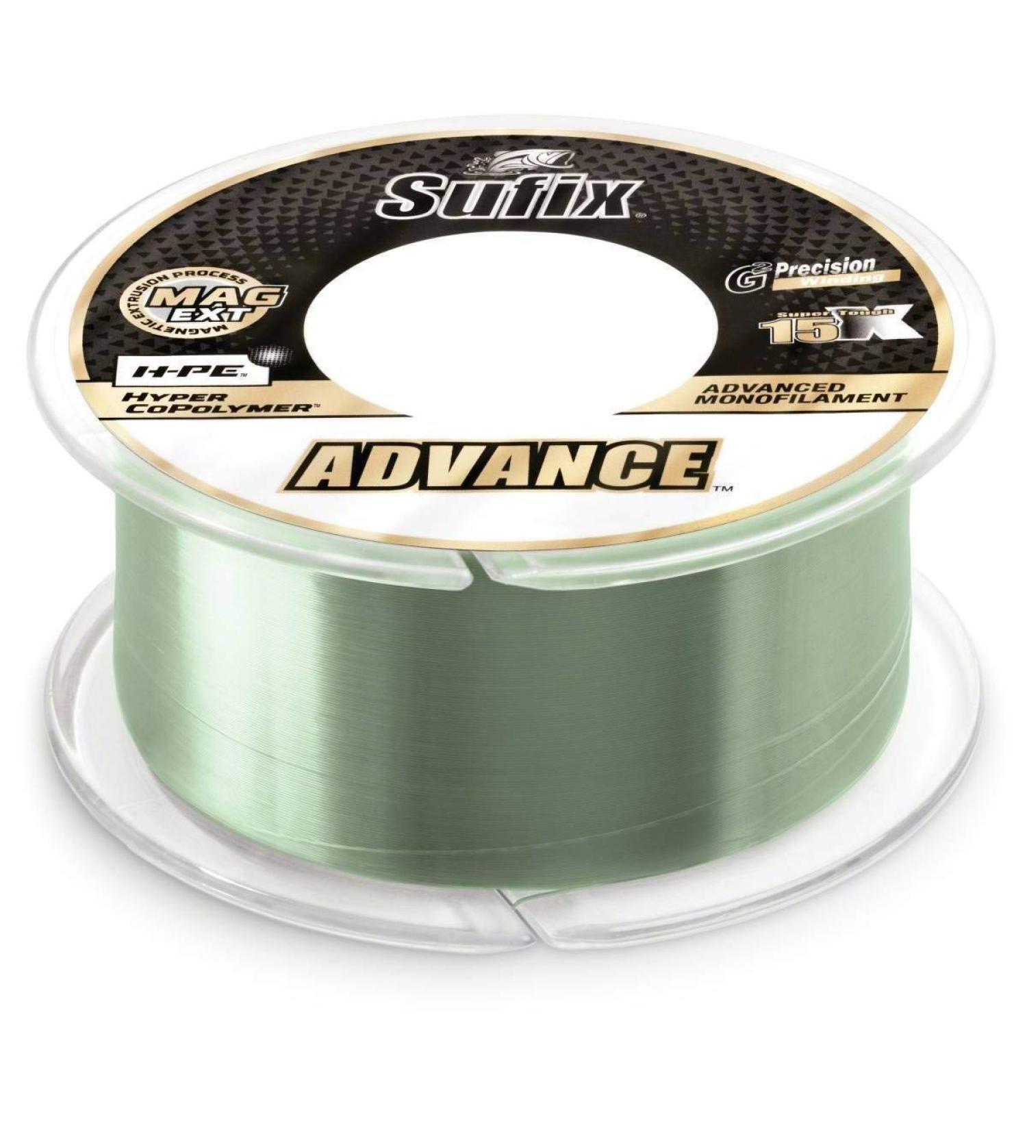 Sufix Advance Clear Monofilament Fishing Line - 10lb | 330 Yards Spool - Buy Online on SooperMarket.com