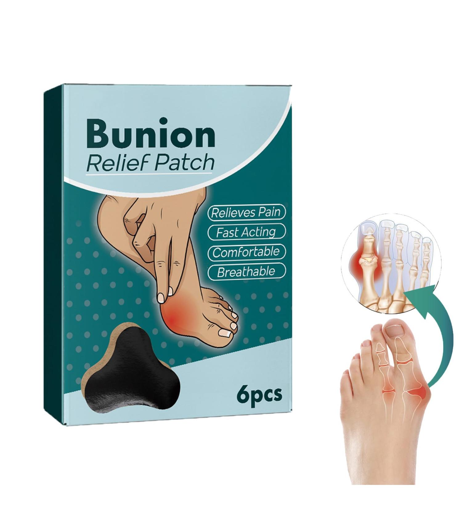 Bunion Relief Fit Patch - Pain Relieving Bunion Corrector Pads (1 Box) - Buy Online on SooperMarket.com