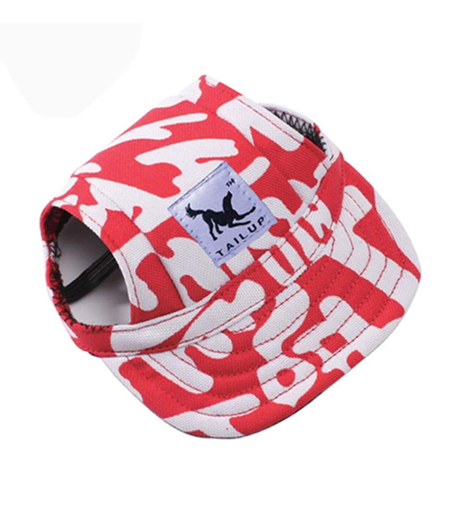 EGURS DOUS Baseball Hats & Sunbonnet Dog Hut for Small Medium Large Dogs & Cats - Stylish Red | International Shipping - Buy Online on SooperMarket.com
