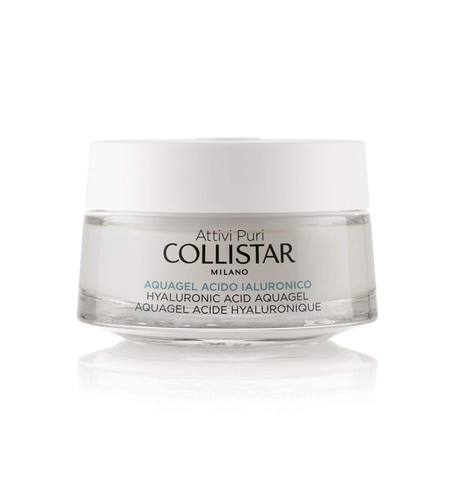 Collistar Attivi Puri Hyaluronic Acid Aquagel Face Cream Gel with Deep Moisturising and Lifting Effect for All Skin Types Silicone Alcohol and Dye Free 50 ml - Buy Online on SooperMarket.com