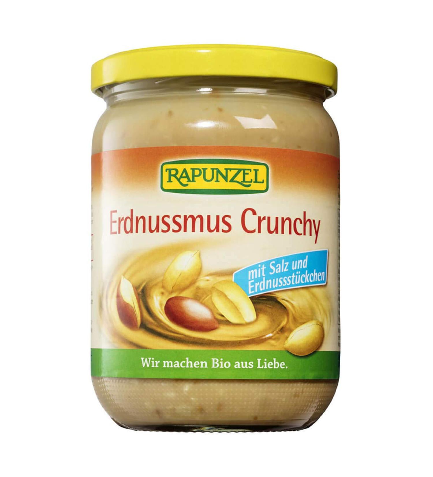 Rapunzel Peanut Butter Crunchy with Salt Pack of 2 (2 x 500 g) - Organic 500 g (Pack of 2)