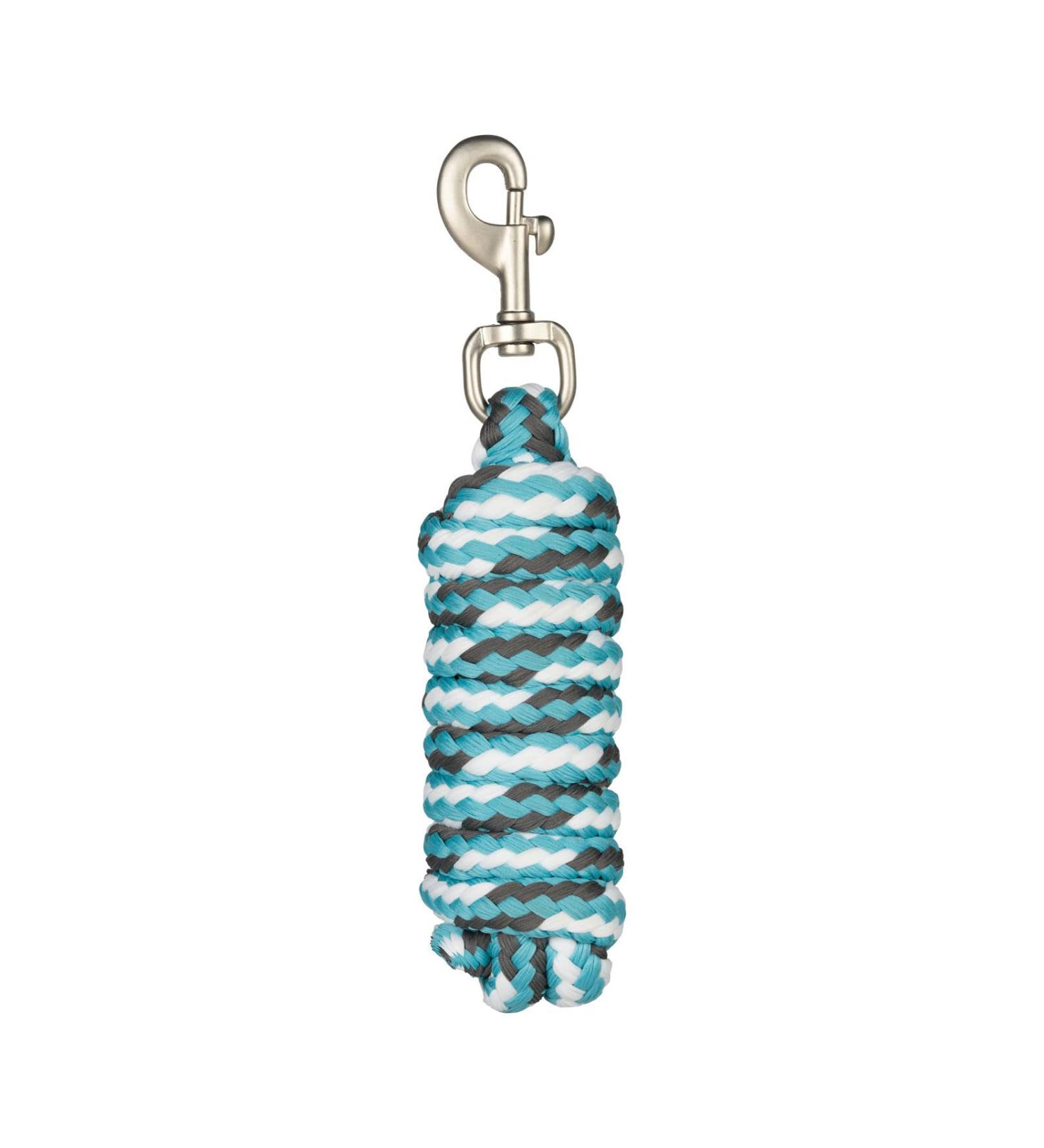 Horze Adepto Soft Durable Polyester 7' Lead Rope with Snap Hook | Horses and Livestock - One Size Canal Blue