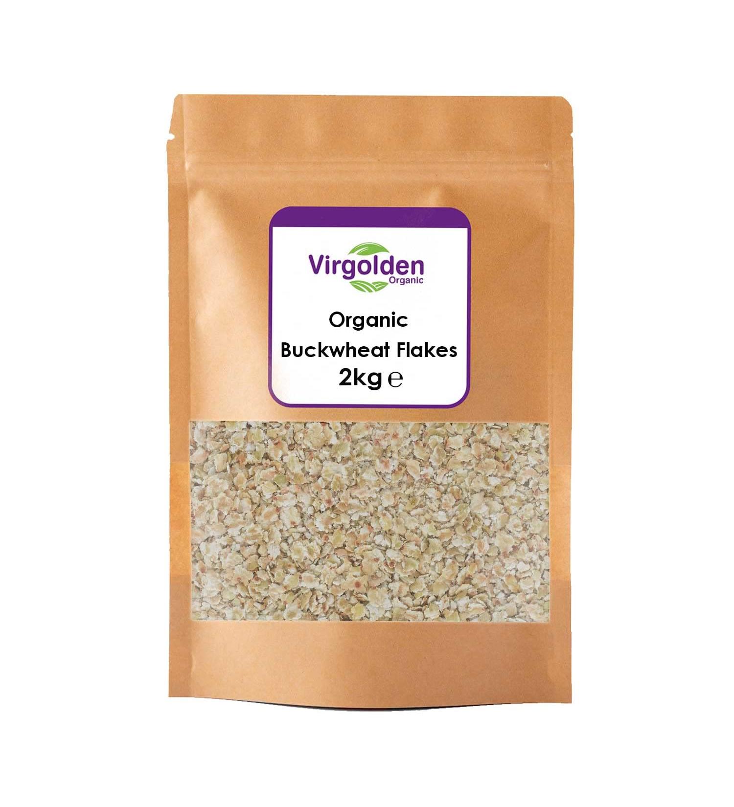 Organic Buckwheat Flakes 2kg by Virgolden Organic - Buy Online on SooperMarket.com