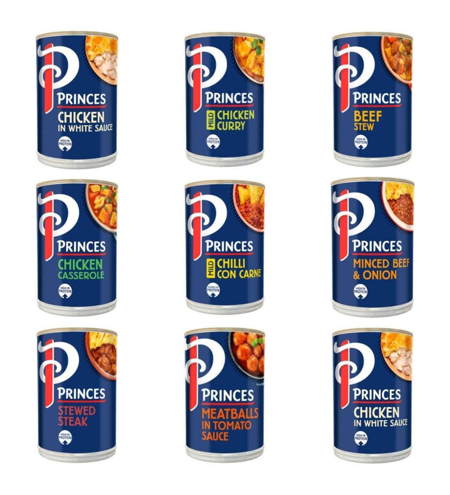 Princes Ready Meal Bundle | 9 x Tins (392g and 370g) - Buy Online on SooperMarket.com