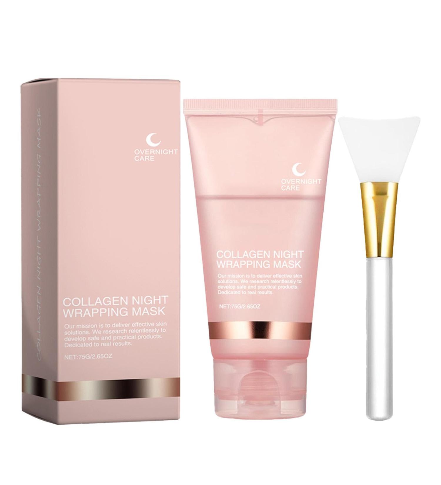 Collagens Overnight Wrapping Peel Off Facial Maskk | Collagens Night Wrapping Maskk Collagens Overnight Wrapping Peel Off Facial Maskk Elasticity & Hydration Care Reduces Sagging & Dullnes - Buy Online on SooperMarket.com