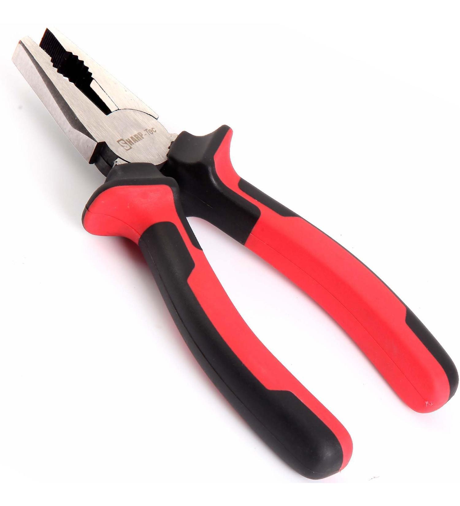 Sharp-tec Combination Pliers 200mm Multifunction Pliers with Wire Cutting/Crimping/Wire Twisting/Pulling and Nails Removing 8-inch Professional Combination Wire Pliers Combination Plier 200MM - Buy Online on SooperMarket.com