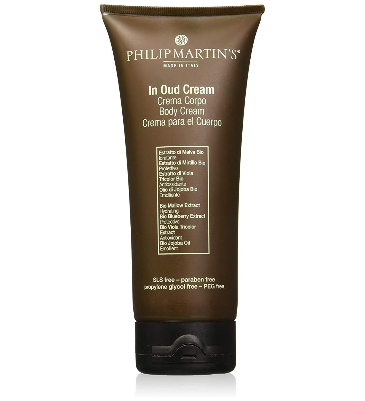 Philip Martin's Oud Body Cream - Nourishing Jojoba Oil Lotion with Bio Extracts (6.8 oz) | International Shipping Available - Buy Online on SooperMarket.com