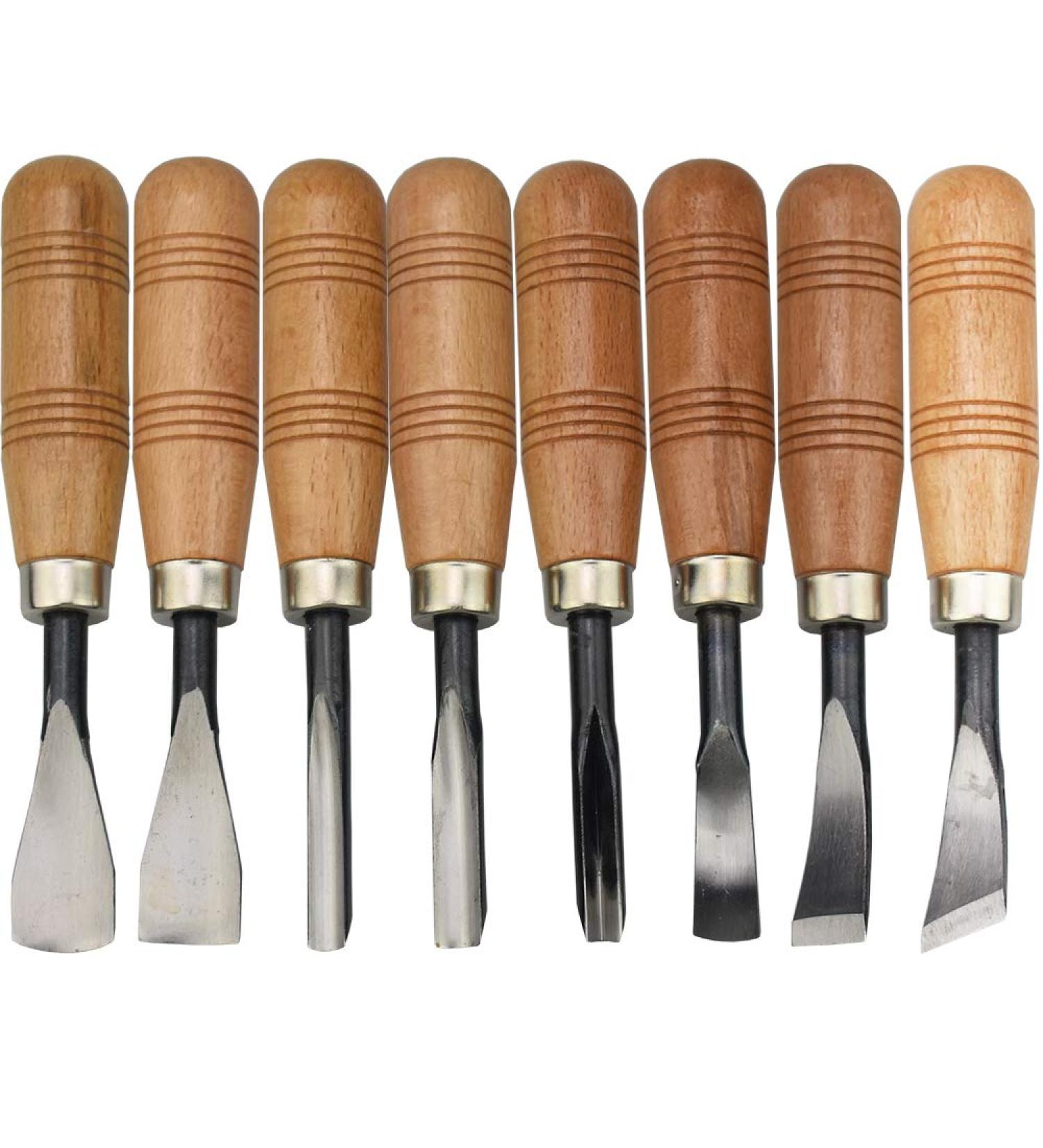 SUNREEK Wood Sculpture Carving Chisel Tool Set - 8 Piece DIY Art Craft Kit - Buy Online on SooperMarket.com