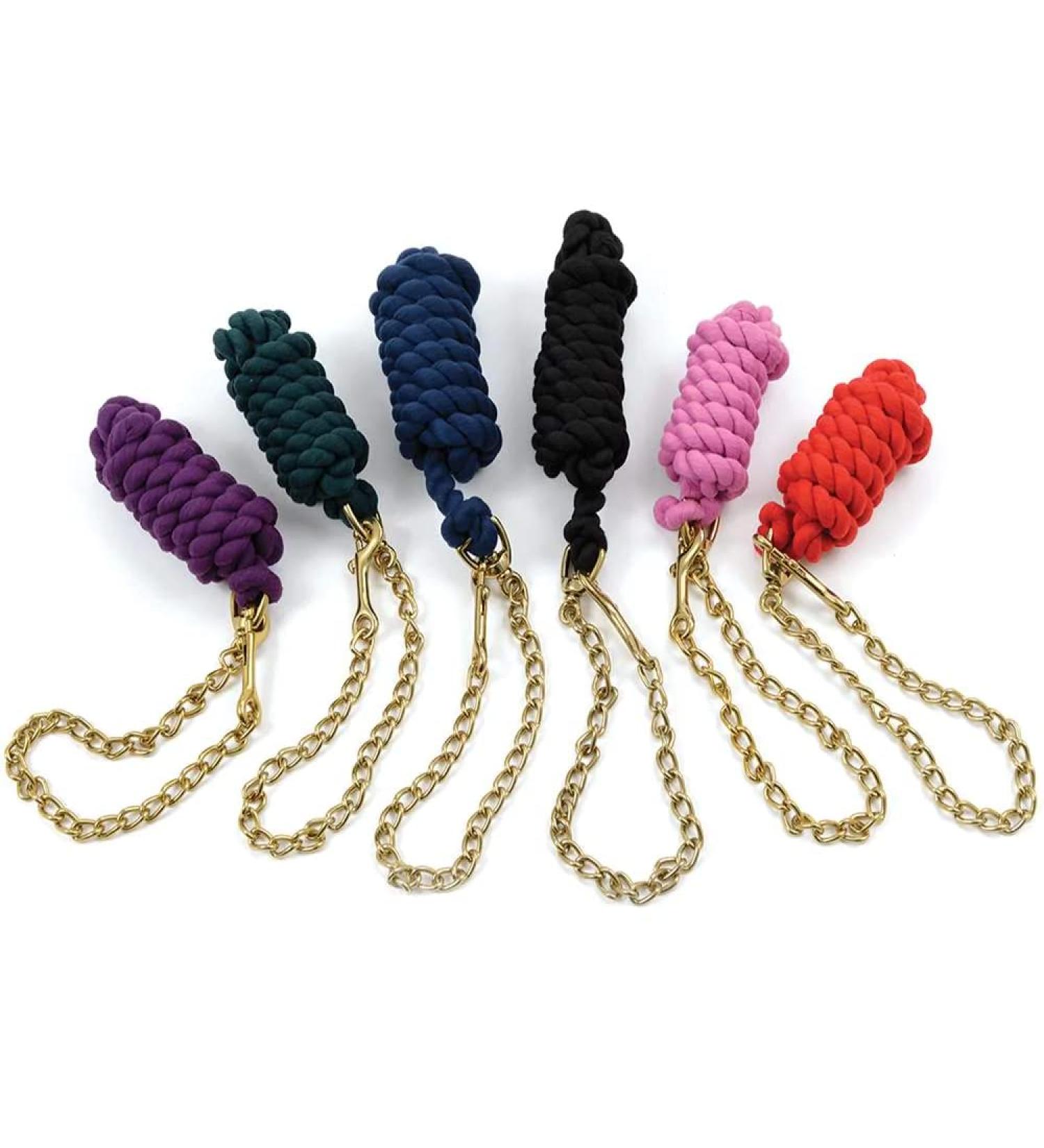 Shires Cotton Lead Rope with 24" Chain