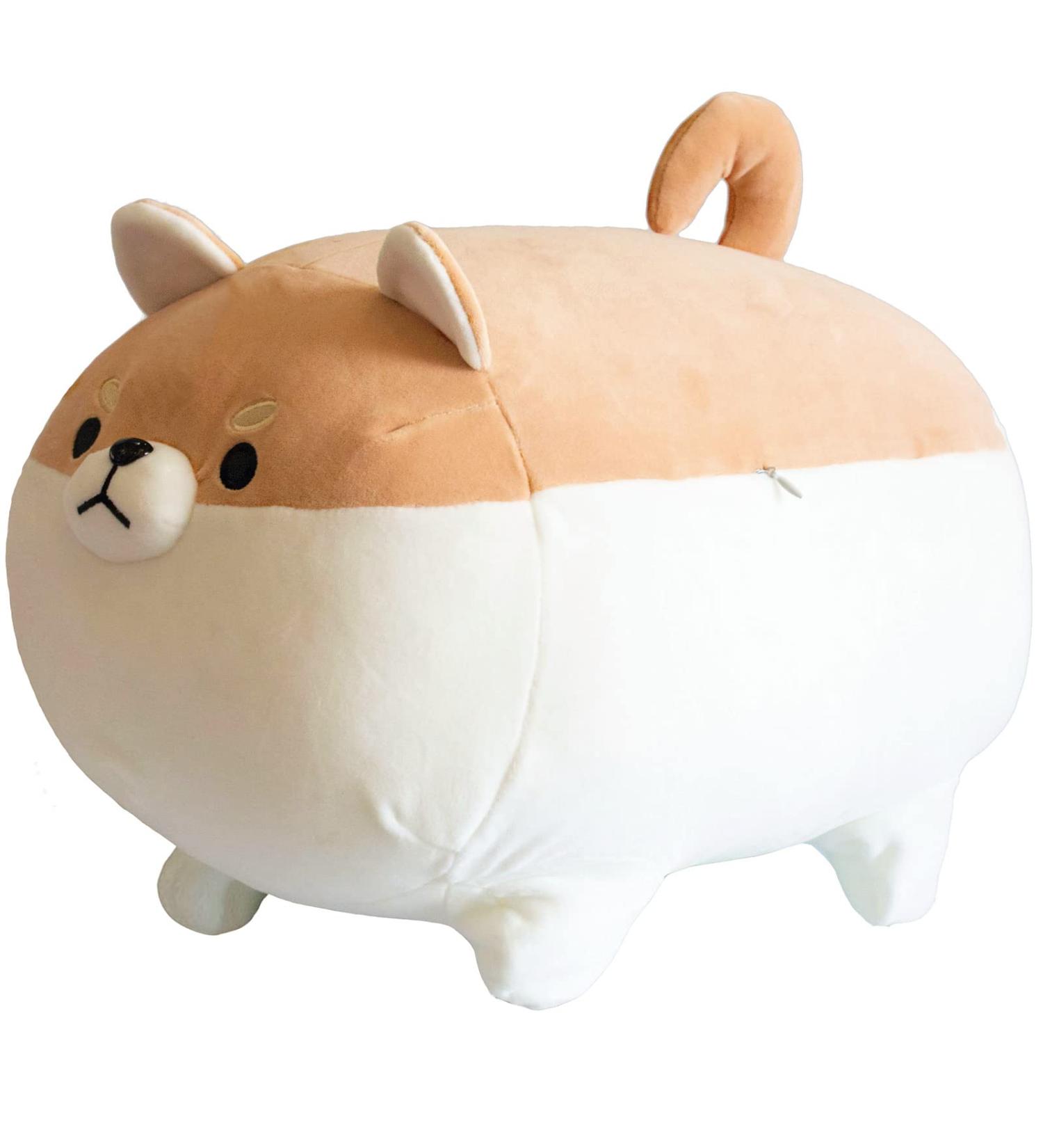 Aliangting 50cm Stuffed Animal Shiba Inu Plush Pillow - Cute Soft Corgi Dog Toy for Kids - Brown 19.7 - Buy Online on SooperMarket.com