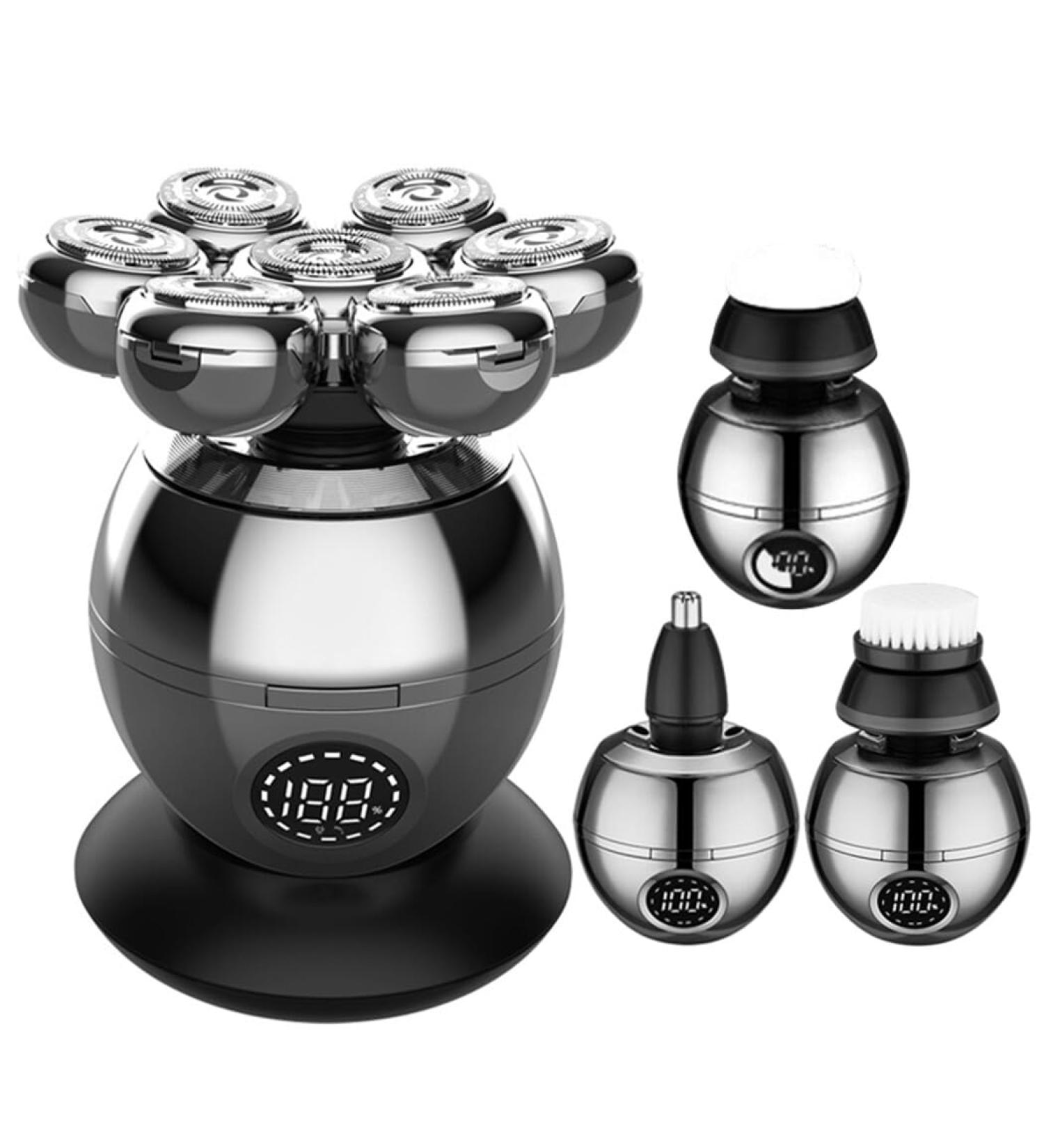 LED Display Waterproof Portable Shaver - Removable & Reusable Man's Beard & Bald Head Trimmer | International Shipping Available - Buy Online on SooperMarket.com