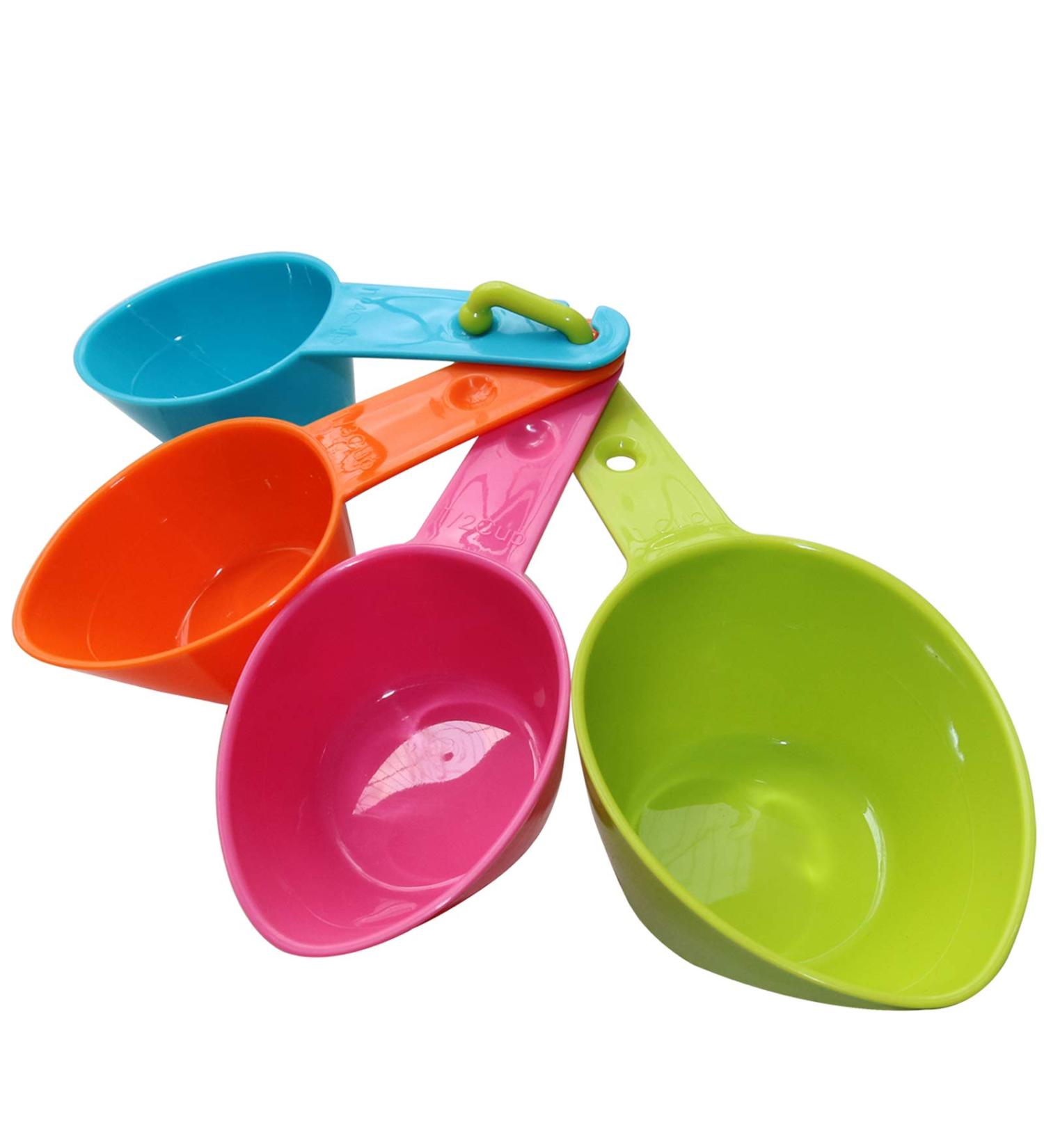 Rypet Pet Food Scoop Set - Measuring Cups and Spoons for Dog, Cat, and Bird Food - Set of 4 (Random Color) - Buy Online on SooperMarket.com