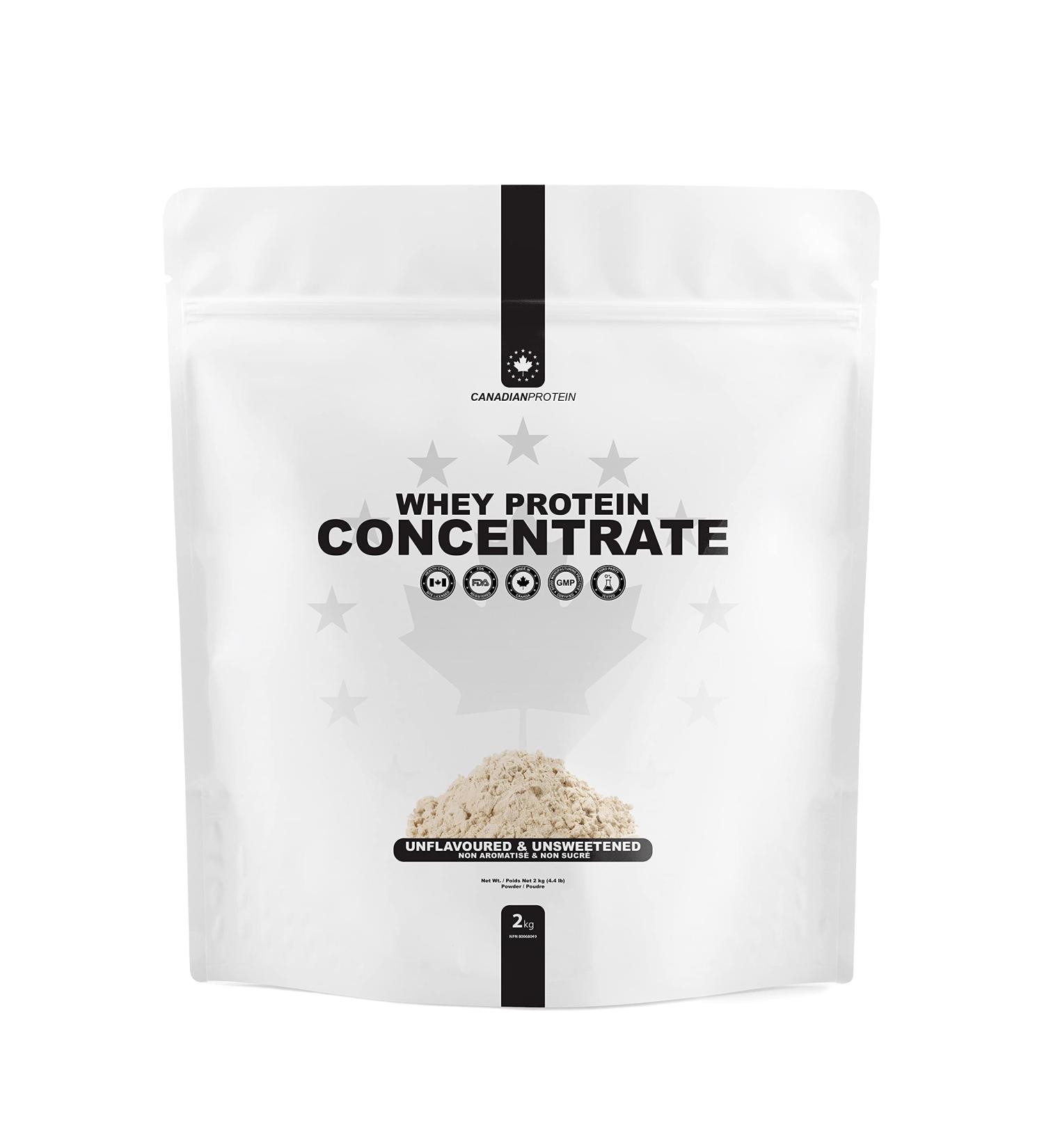 Canadian Protein Whey Concentrate 24g of Protein | 6 kg of Unflavoured & Unsweetened Low Carb Keto Friendly Workout Recovery Drink | Protein Powder Rich in BCAA Amino Acids - Buy Online on SooperMarket.com