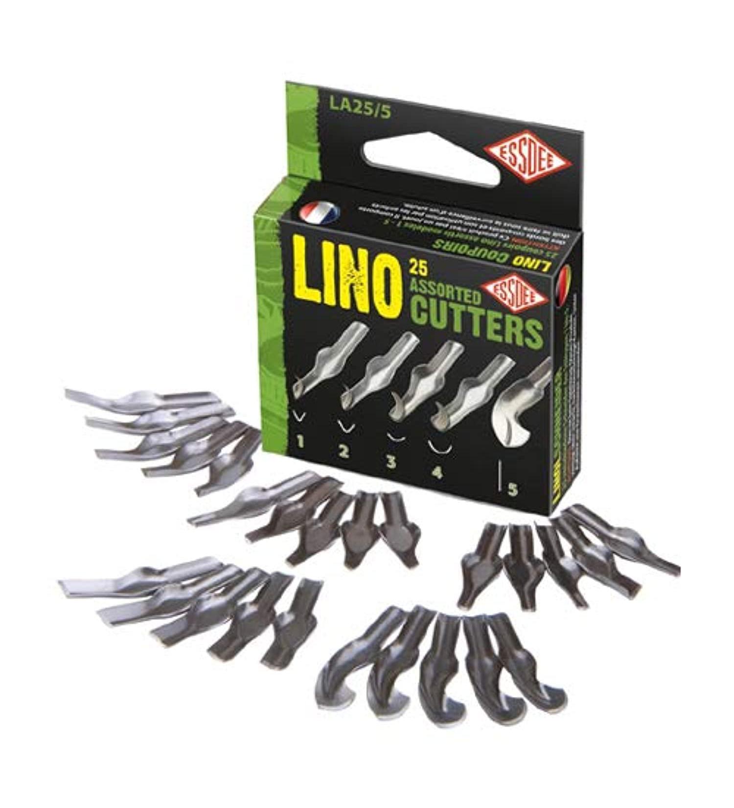 Essdee  Lino Cutters  Sizes 1-5  Box of 25 (LA25/5)