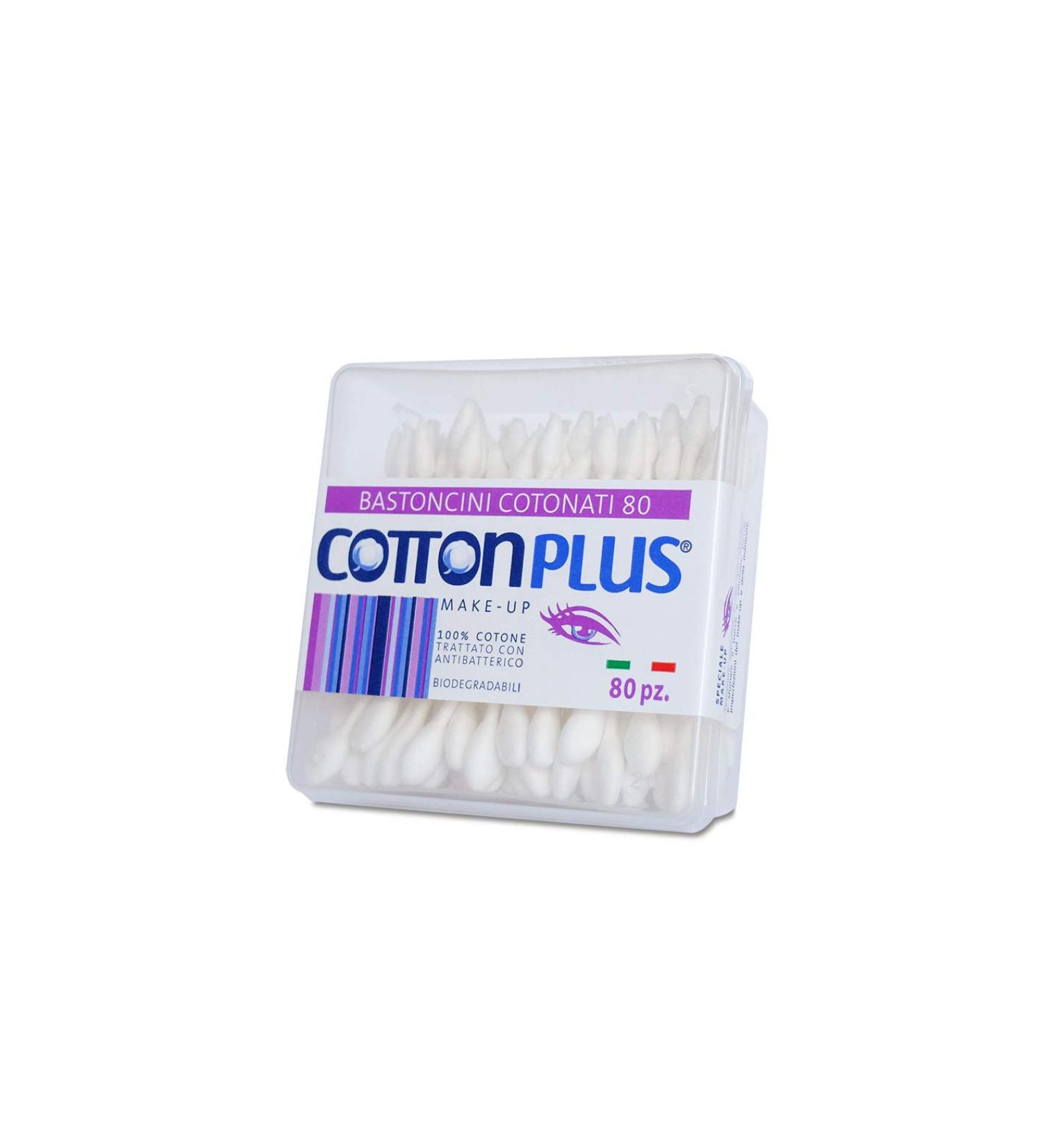 Cotton Plus Makeup Cotton Sticks - 80 Pieces | Dual Heads for Versatile Beauty Application | Cotton FiOC - Buy Online on SooperMarket.com