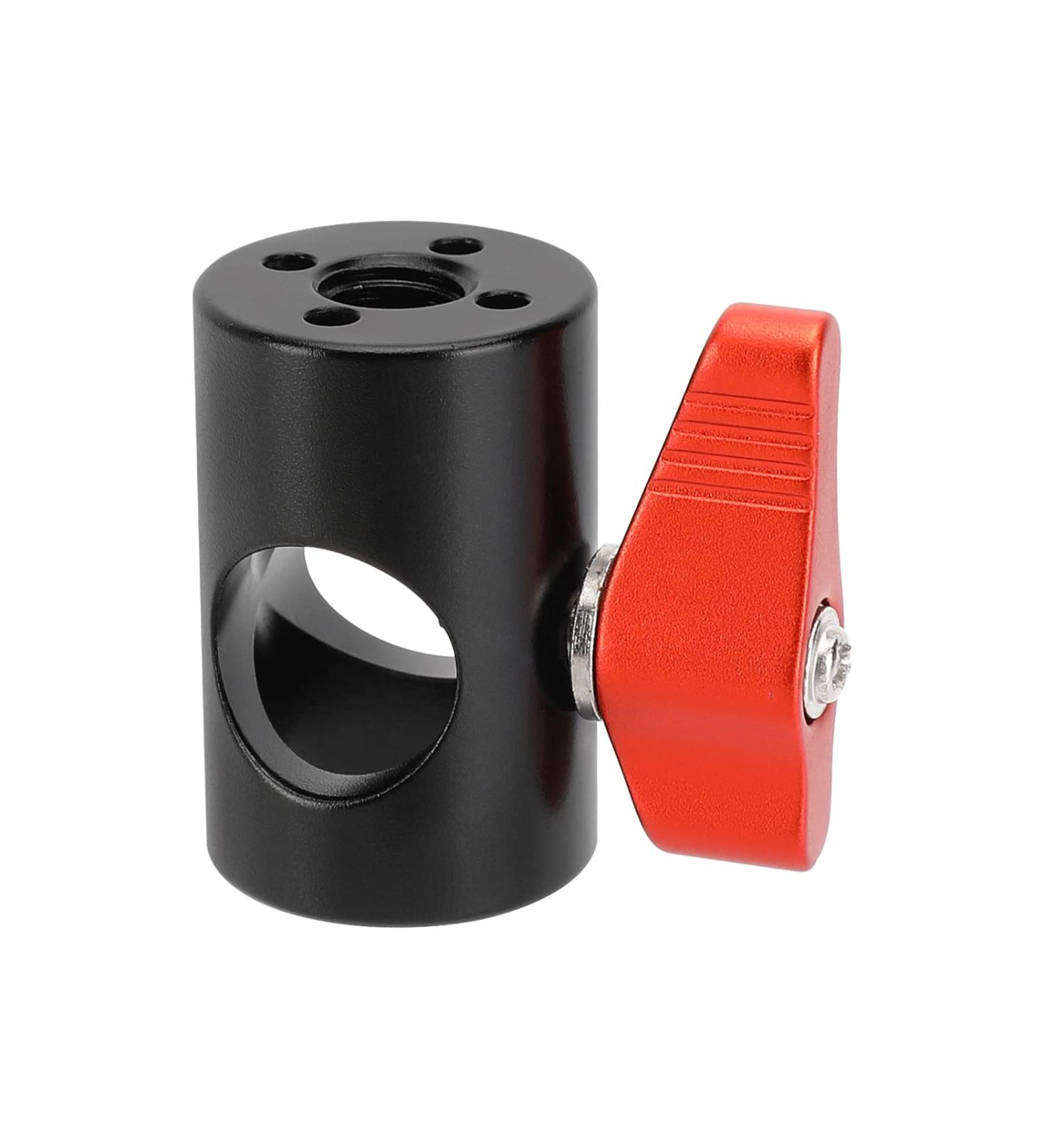 CAMVATE Light Stand Head Adapter with ARRI 3/8 -16 Thread Hole and 4 Locating Hole - Red | 3113 - Buy Online on SooperMarket.com