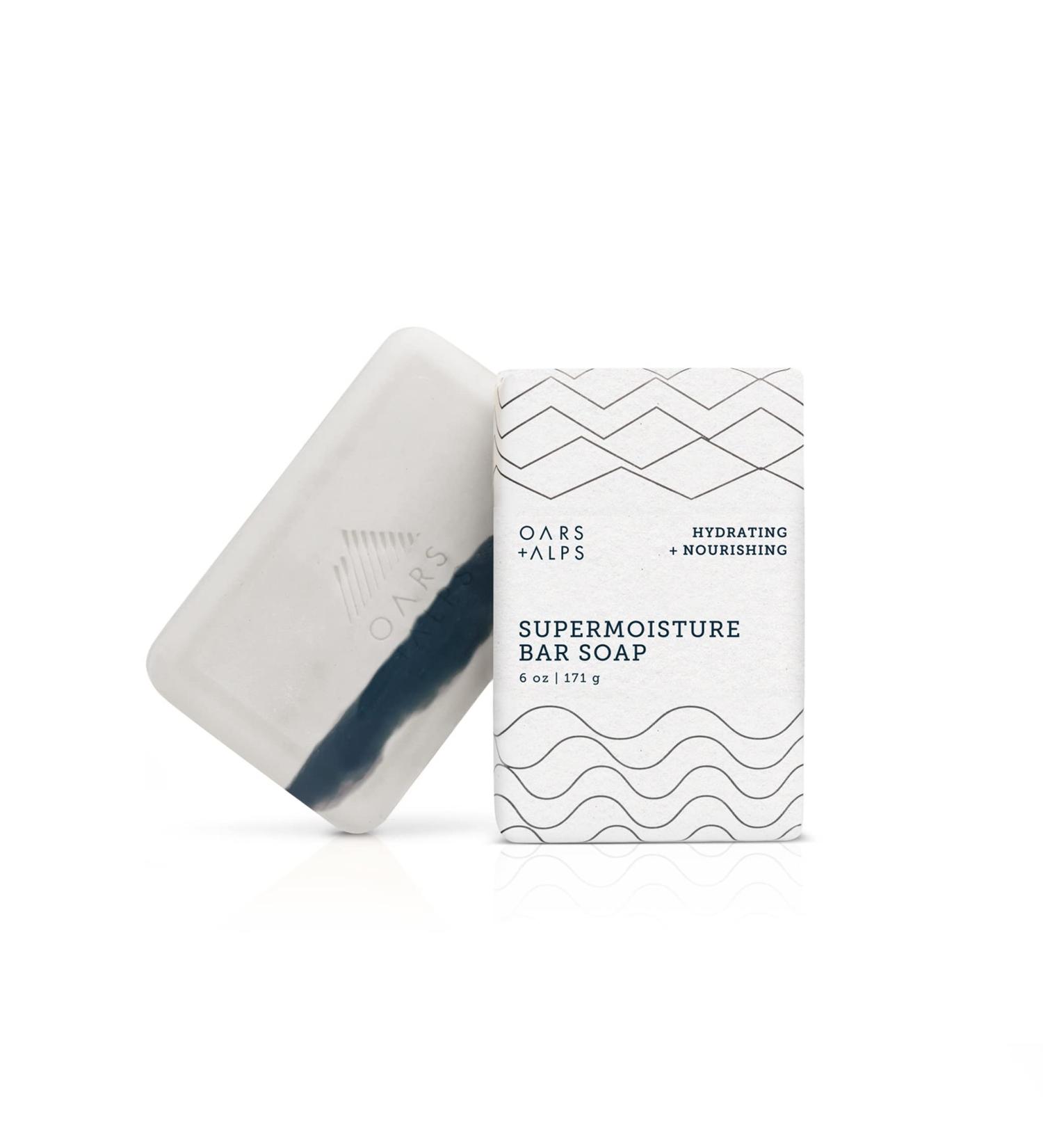 Oars + Alps Supermoisture Bar Soap with Shea Butter, Coconut Oil, Jojoba Oil - Vegan & Gluten Free - Buy Online on SooperMarket.com