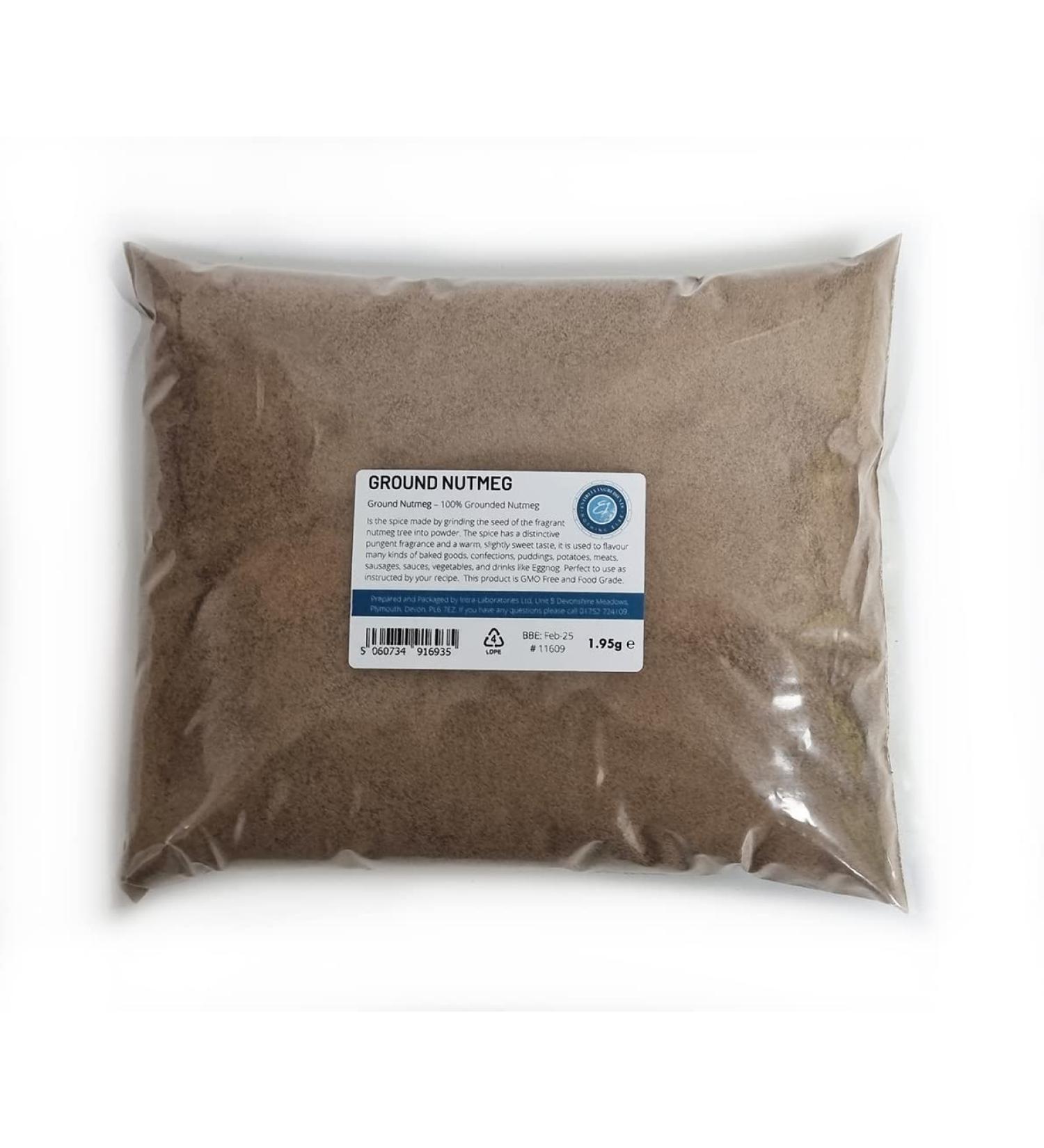 Entirely Ingredients Ground Nutmeg 1.95kg - Selected for Quality - Premium Food Grade - Buy Online on SooperMarket.com