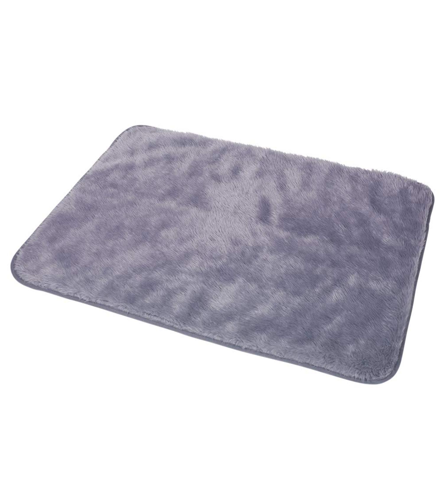 Nobby Classic TALLO Grey Fur Blanket - Soft & Cozy 75 x 50 x 3 cm | International Shipping Available - Buy Online on SooperMarket.com