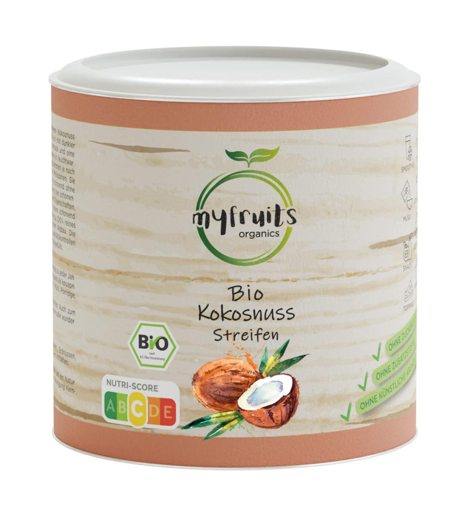 Buy MyFruits Dried Coconut Chips 150g - 100% Natural Coconut Strips | Healthy Snack | International Shipping - Buy Online on SooperMarket.com