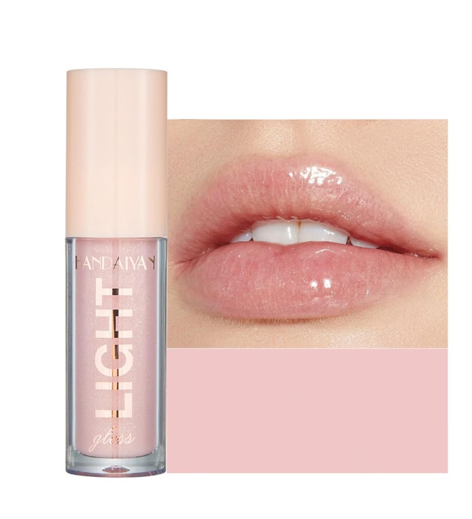 Shimmer Peach Lip Gloss - All-Day Moisturizing Glossy Finish for Daily Use | International Shipping - Buy Online on SooperMarket.com