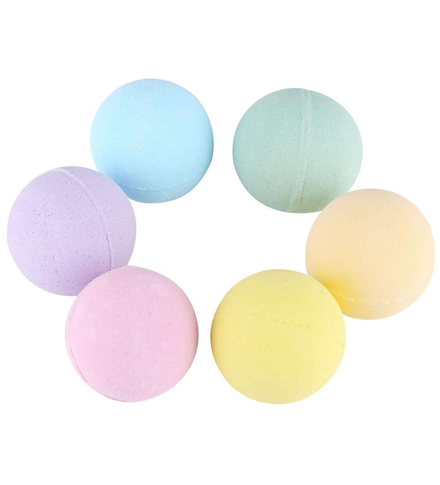 Handmade Spa Aromatherapy Bath Bomb Set | 6pcs Moisturizing Essential Oil Bath Balls for Relaxation and Dry Skin Relief - Buy Online on SooperMarket.com
