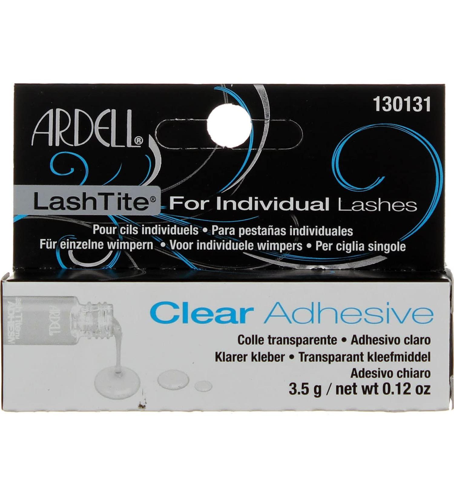 Ardell Lashtite Clear Adhesive 0.125 oz Bottle (Black Package) 3.7ml - 2 Pack - Buy Online on SooperMarket.com