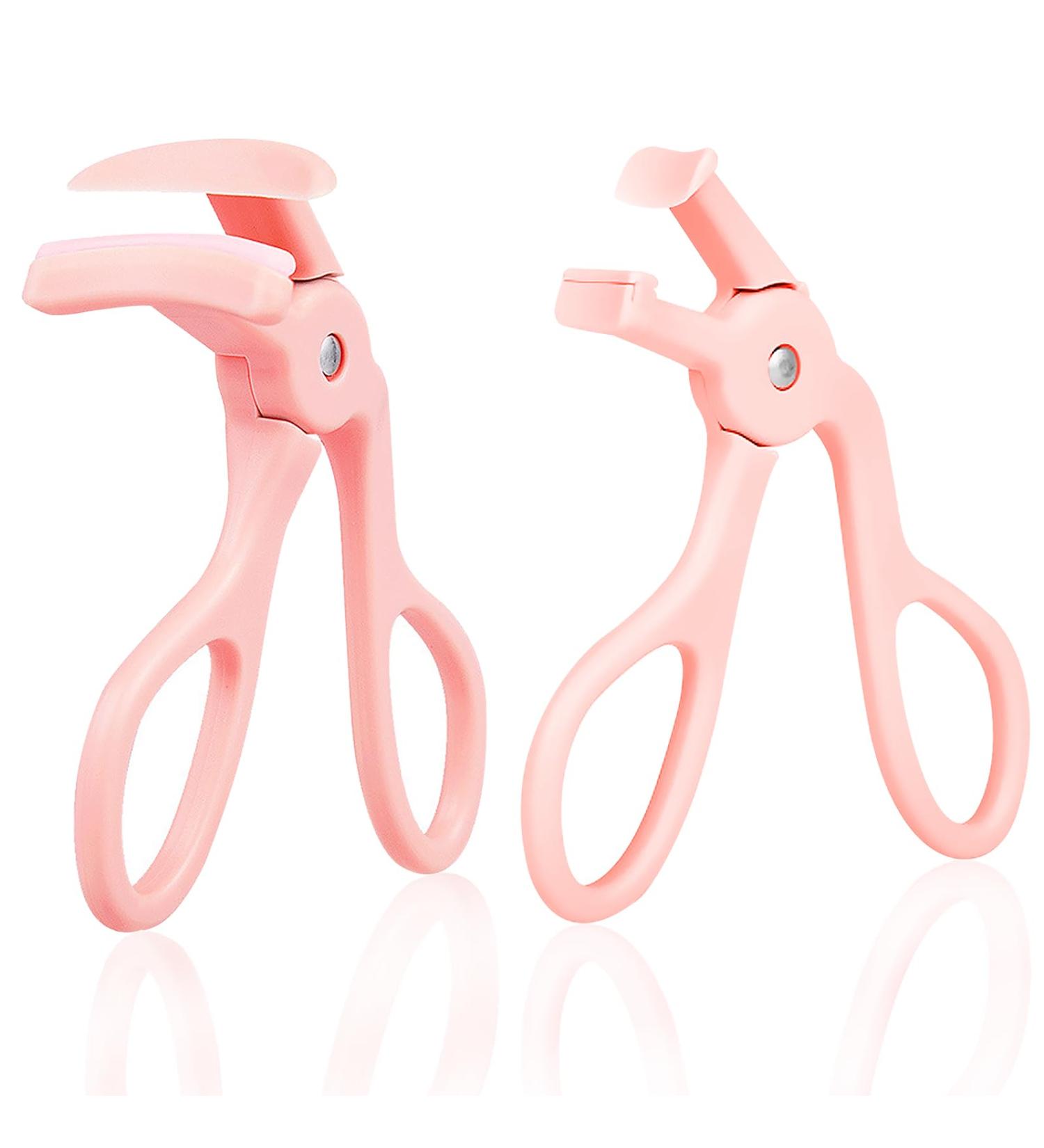Buy 2 Style Eyelash Curler - Quick 5-Second Curling with Extra Silicone Pads - Perfect Long-Lasting Curls in Pink - International Shipping Available - Buy Online on SooperMarket.com