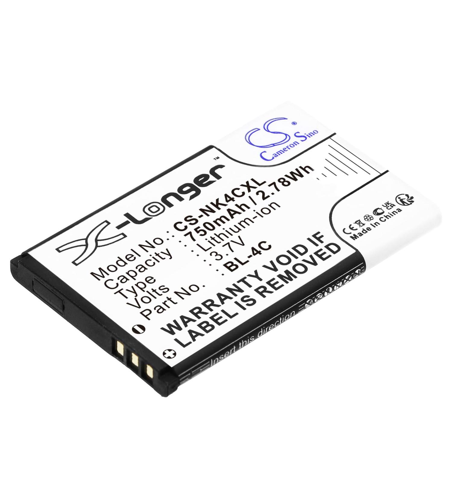 Buy Afshan 750mAh/3.7V BL-4C Battery Replacement for 5100 6700 - Worldwide Shipping - Buy Online on SooperMarket.com