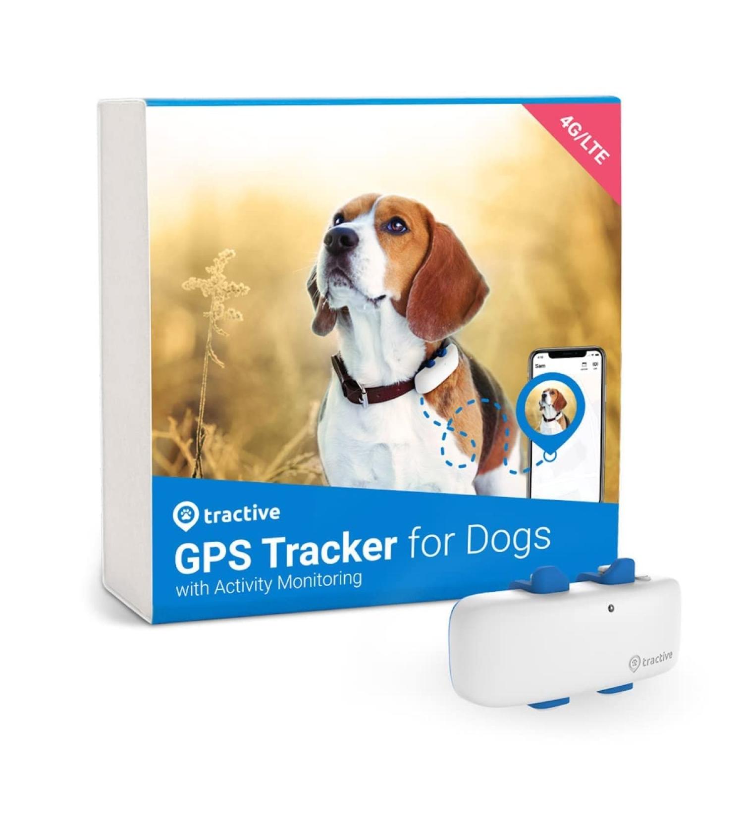 Tractive Waterproof GPS Dog Tracker - White | Location & Activity Monitoring | Unlimited Range - Buy Online on SooperMarket.com