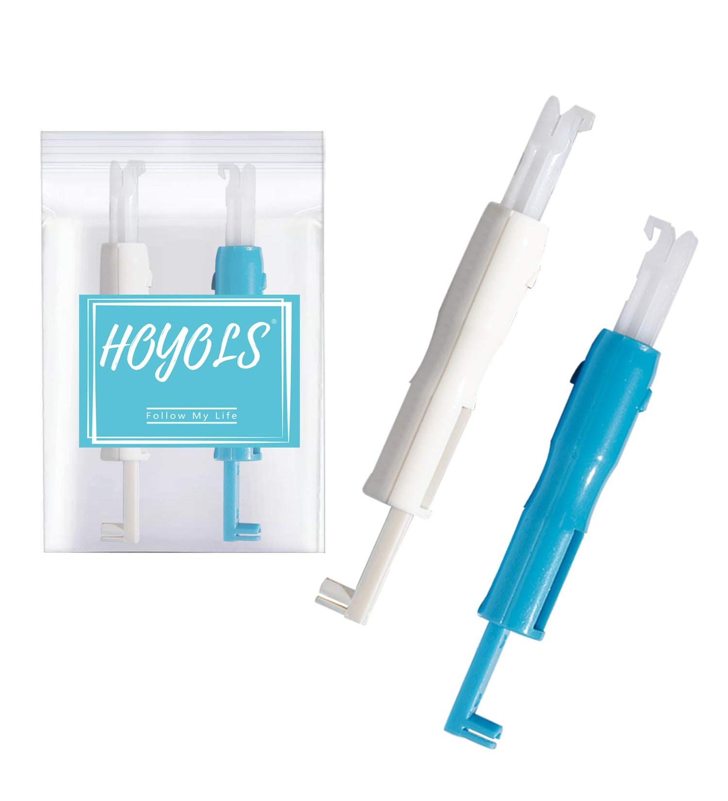 HOYOLS Machine Needle Inserter & Threader - Automatic Sewing Tool for Household Machine Threading - Blue & White (2pcs) - Buy Online on SooperMarket.com